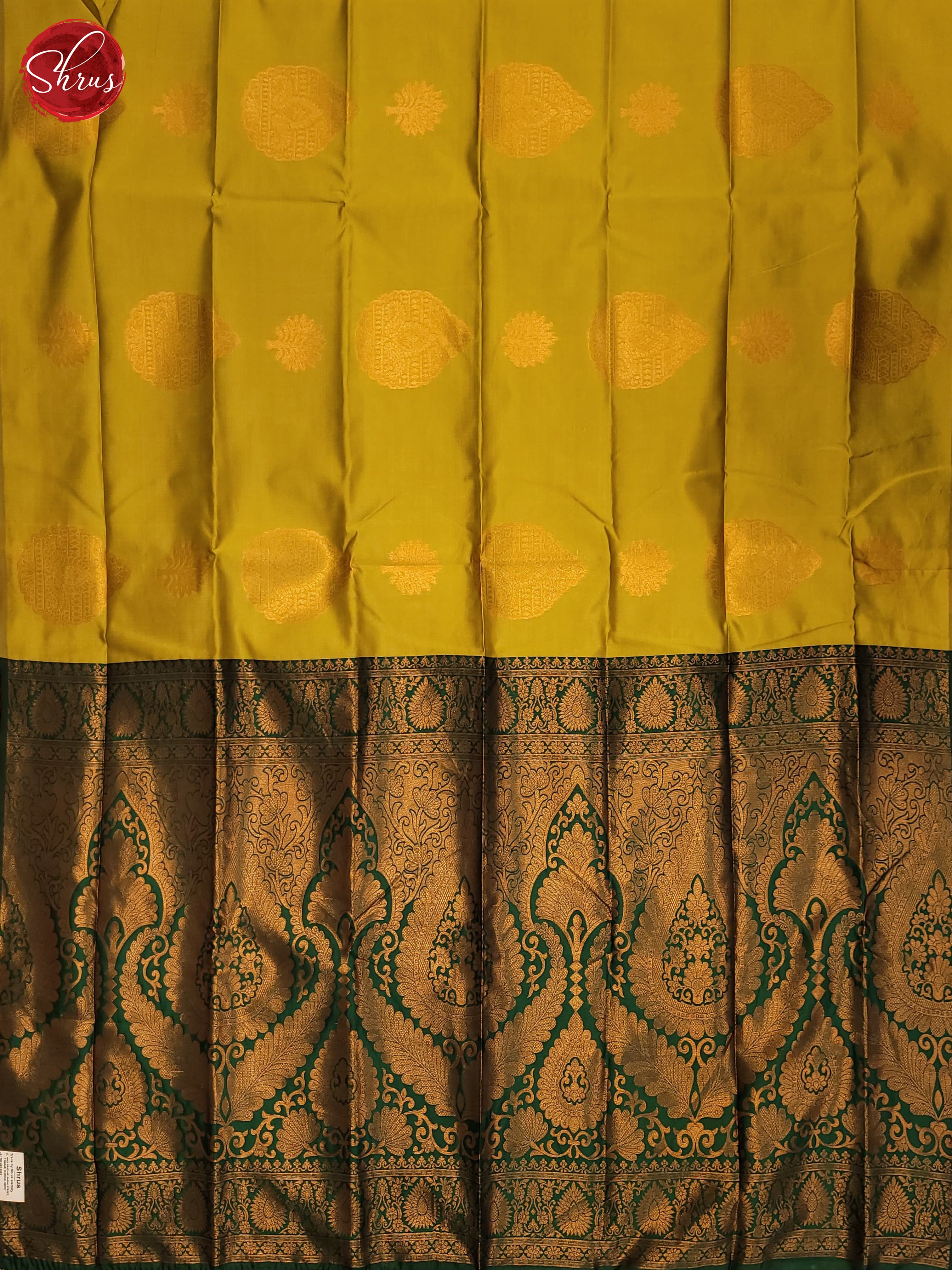 Green and Bottle green-Semi Soft Silk Saree - Shop on ShrusEternity.com