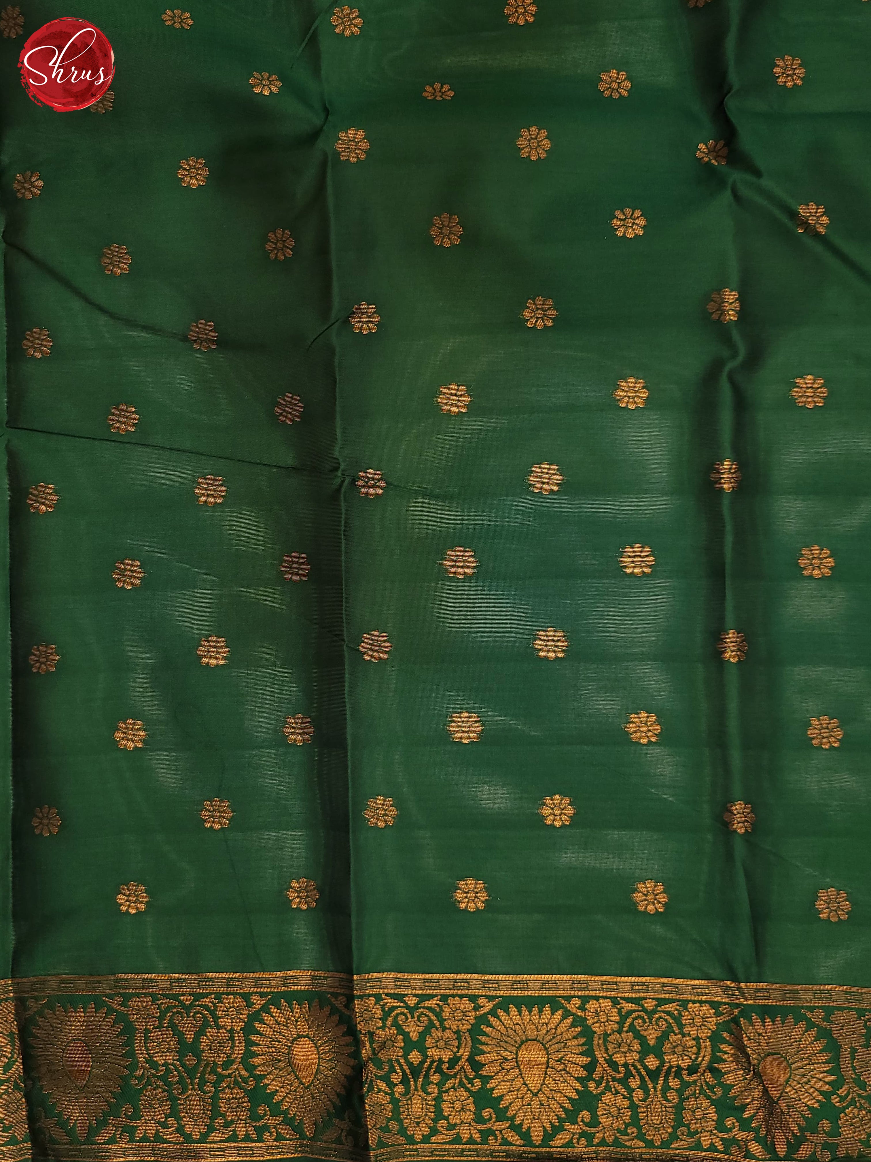 Green and Bottle green-Semi Soft Silk Saree - Shop on ShrusEternity.com