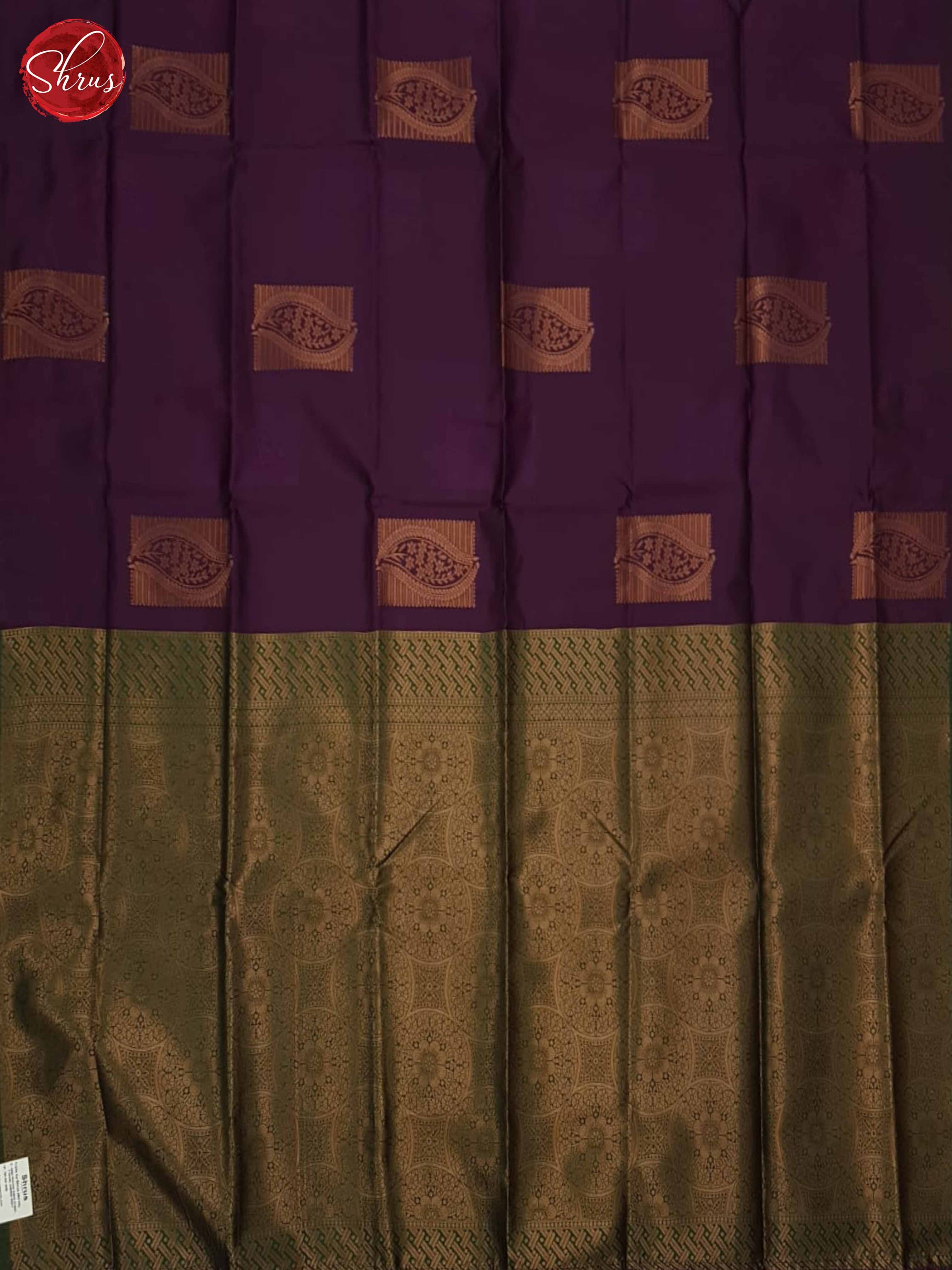 Purple And Green - Semi Soft Silk Saree - Shop on ShrusEternity.com