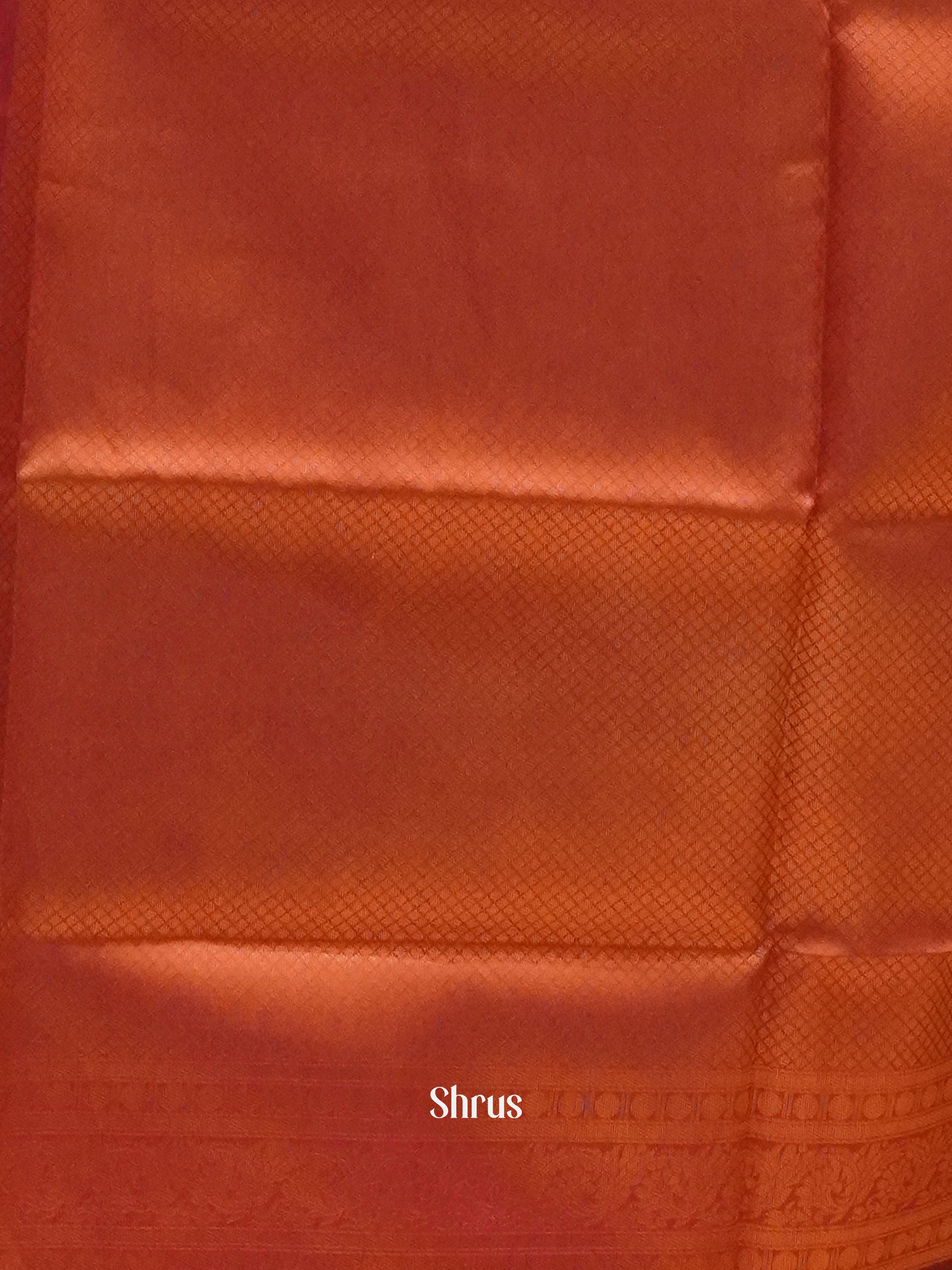 beige and Majenta - Semi Kanchipuram Saree - Shop on ShrusEternity.com