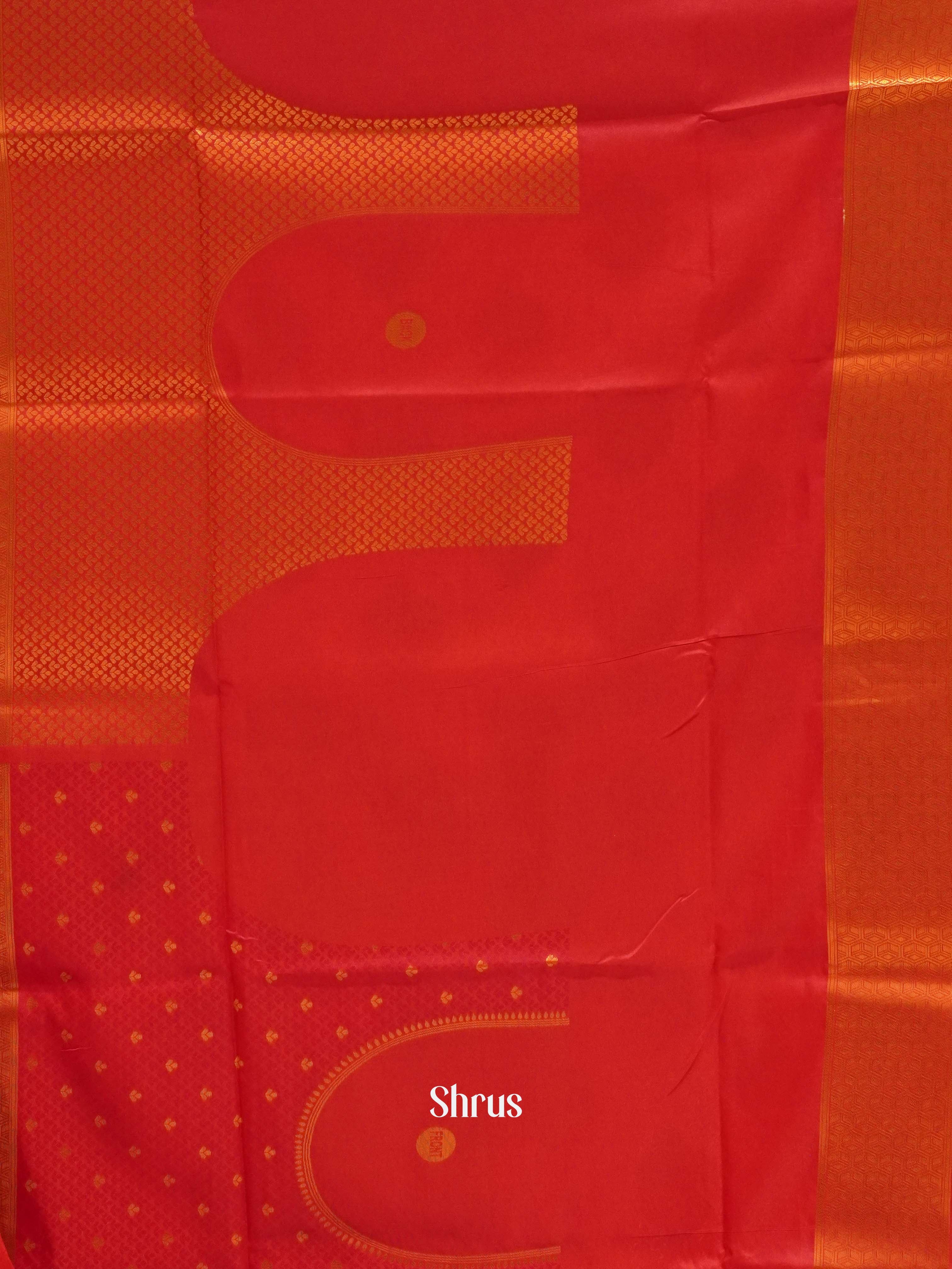 Pink(single tone)-Semi Kanchipuram Saree - Shop on ShrusEternity.com