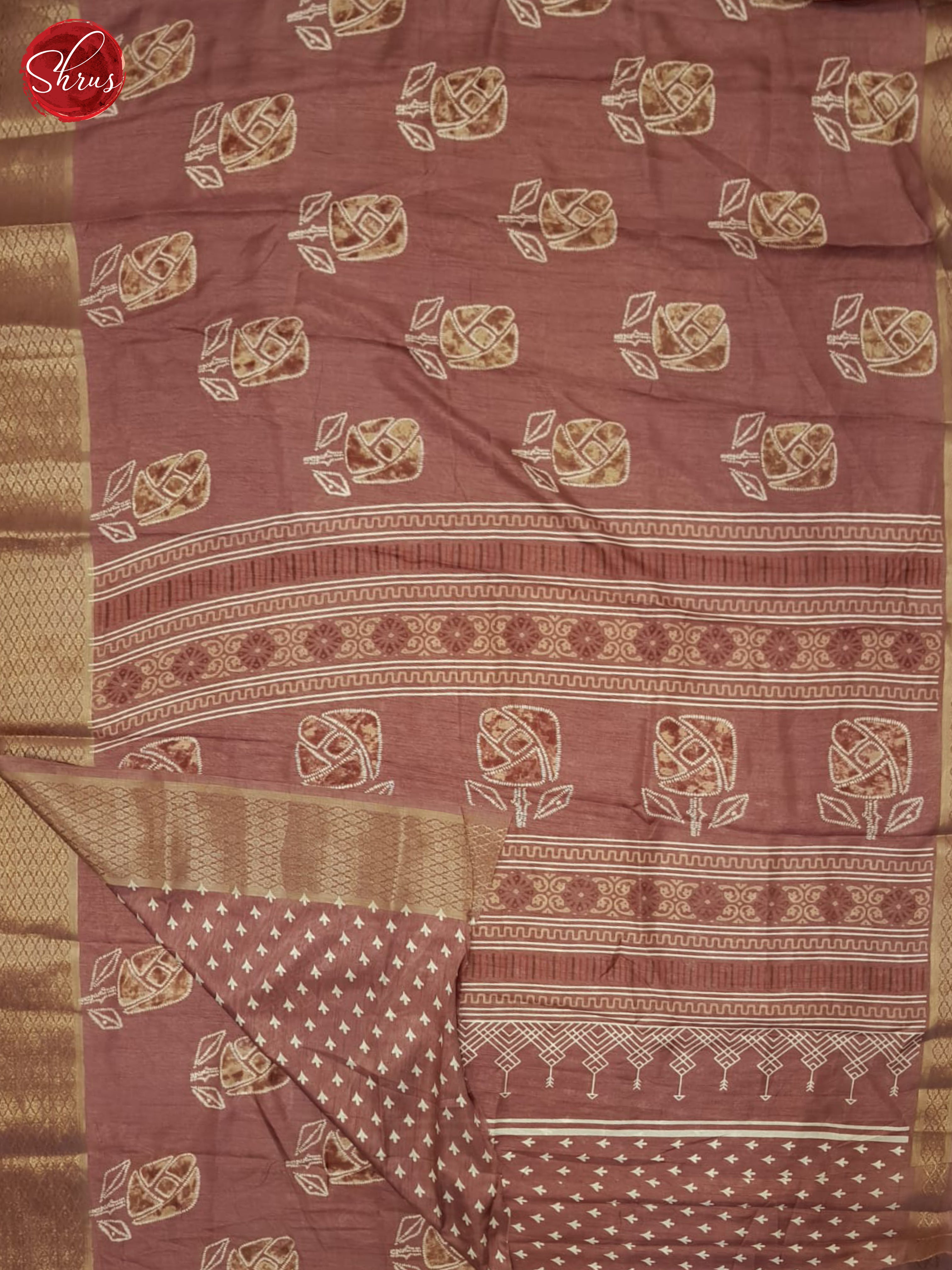 Dark Onion Pink(Single Tone) - Semi Crepe Saree - Shop on ShrusEternity.com