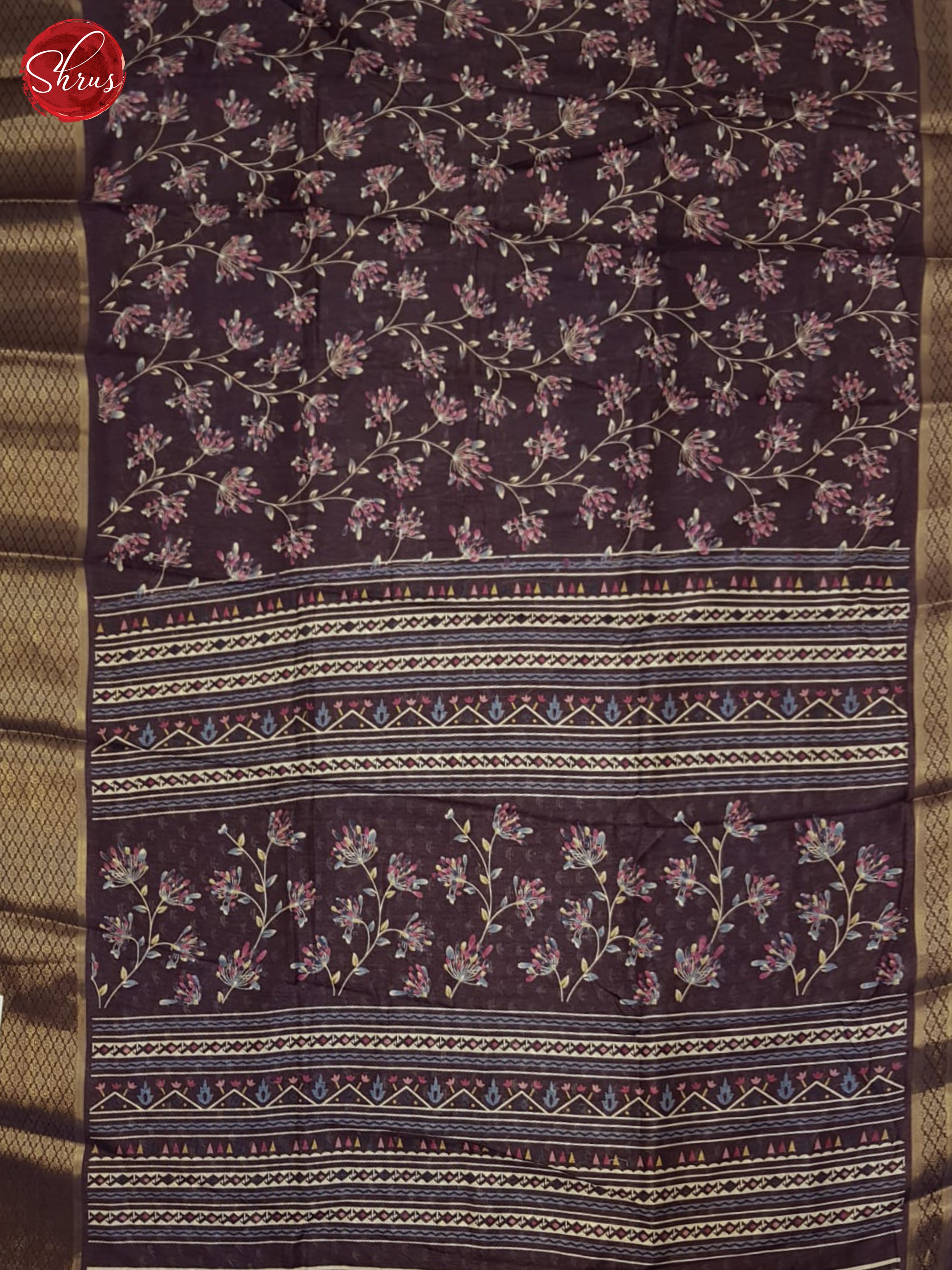 Deep Wine(Single tone) - Semi Crepe Saree - Shop on ShrusEternity.com