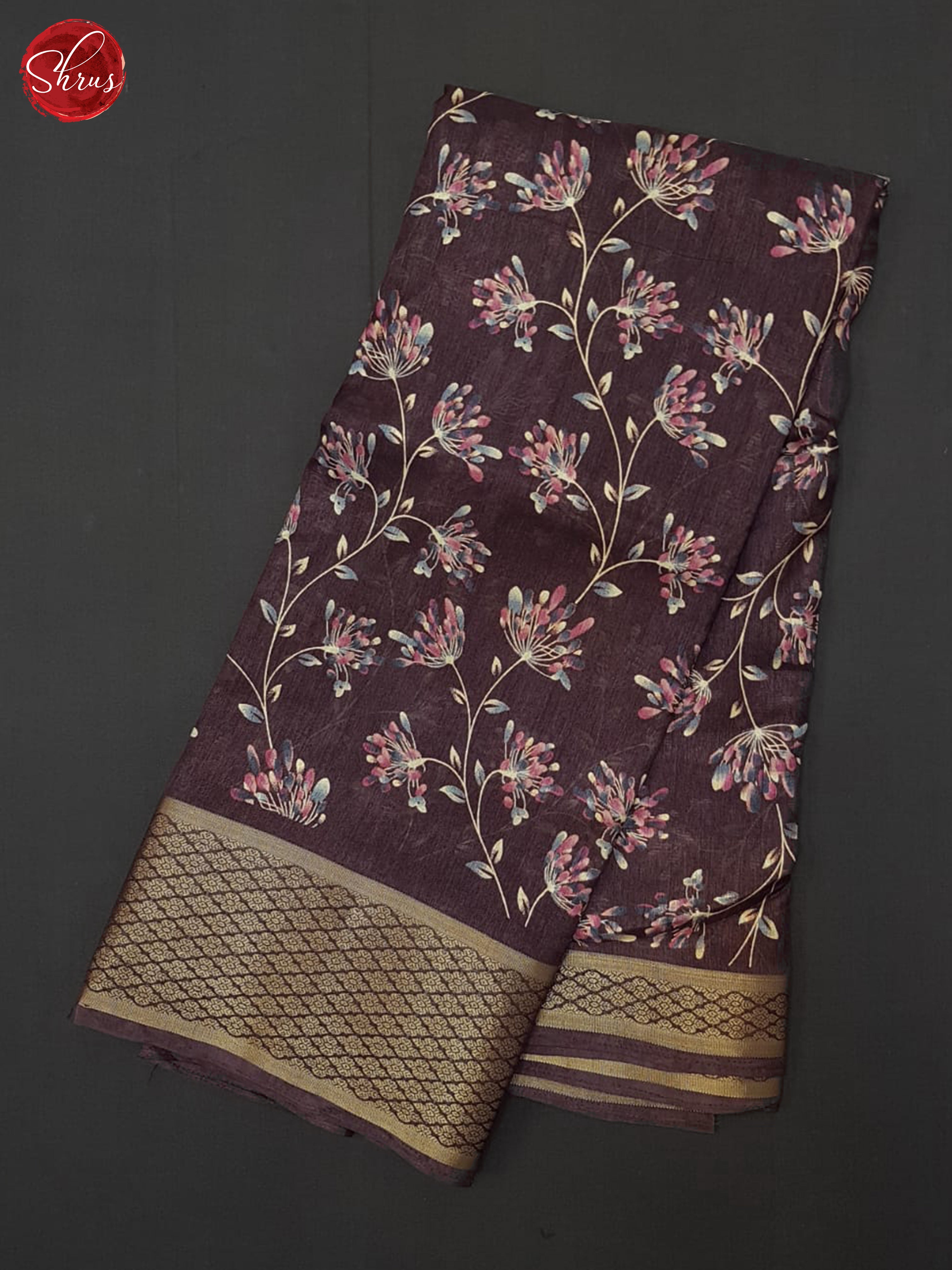 Deep Wine(Single tone) - Semi Crepe Saree - Shop on ShrusEternity.com
