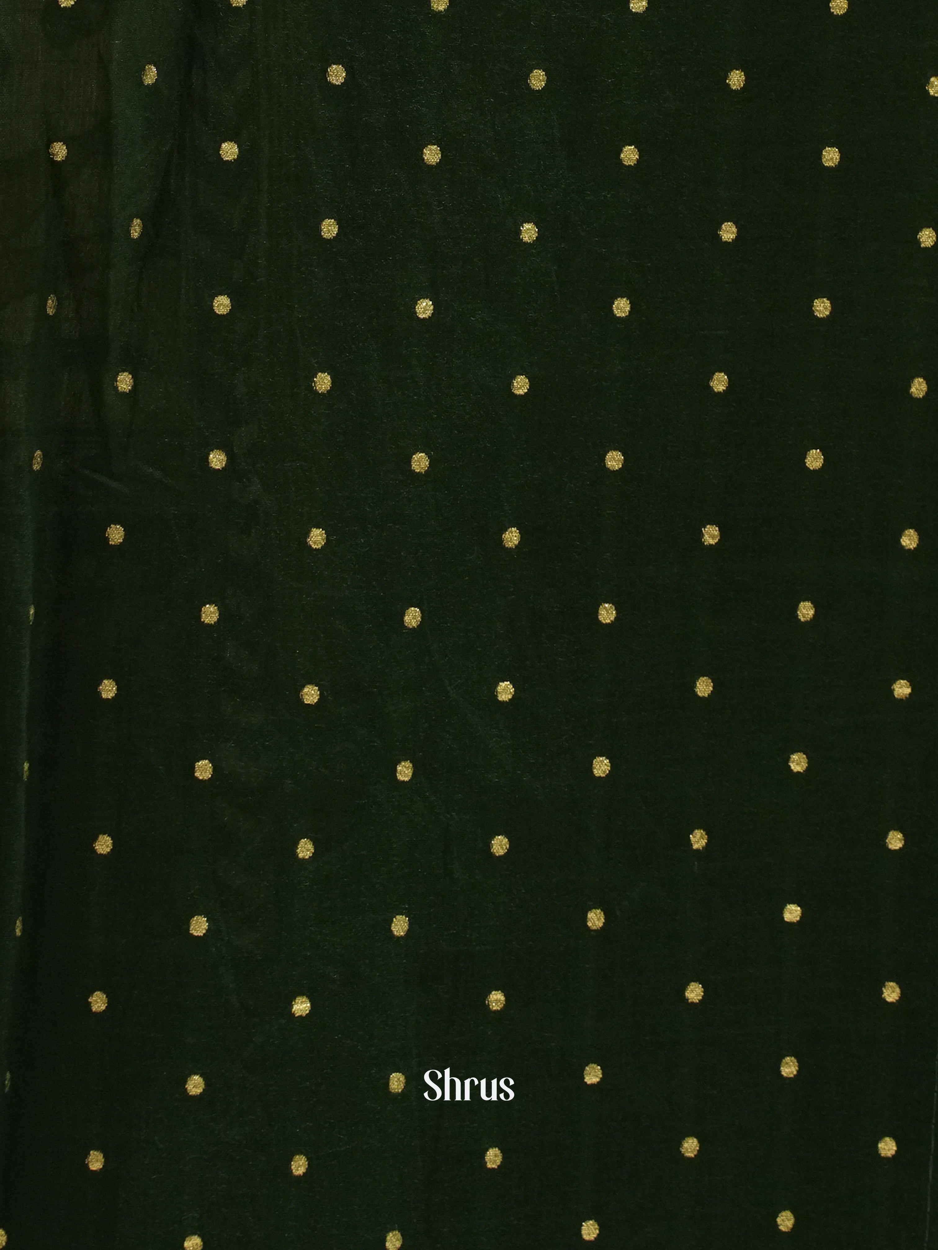 Green & Cream - Semi Crepe Saree - Shop on ShrusEternity.com