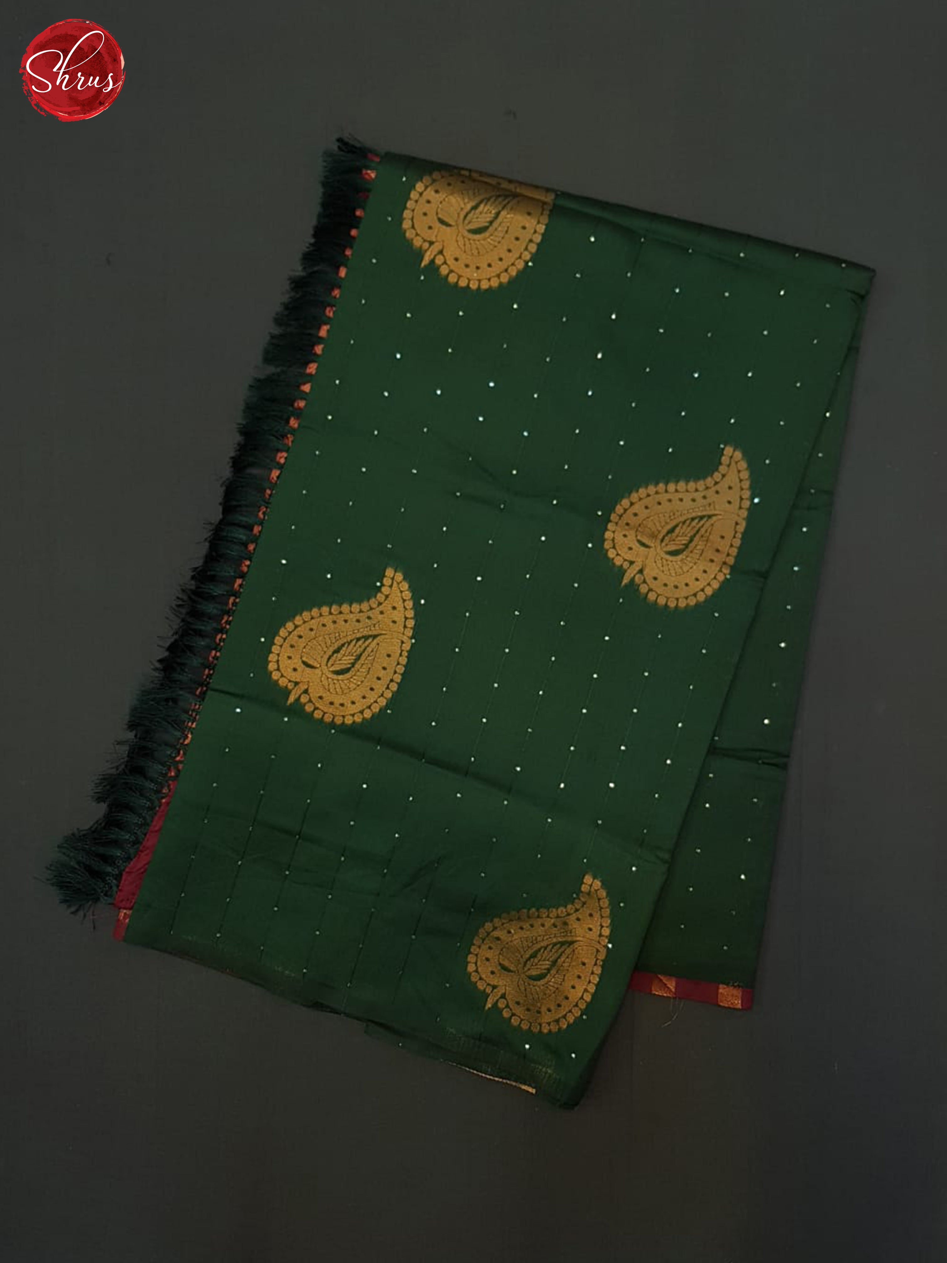 Green and maroon - Semi Softsilk Saree - Shop on ShrusEternity.com
