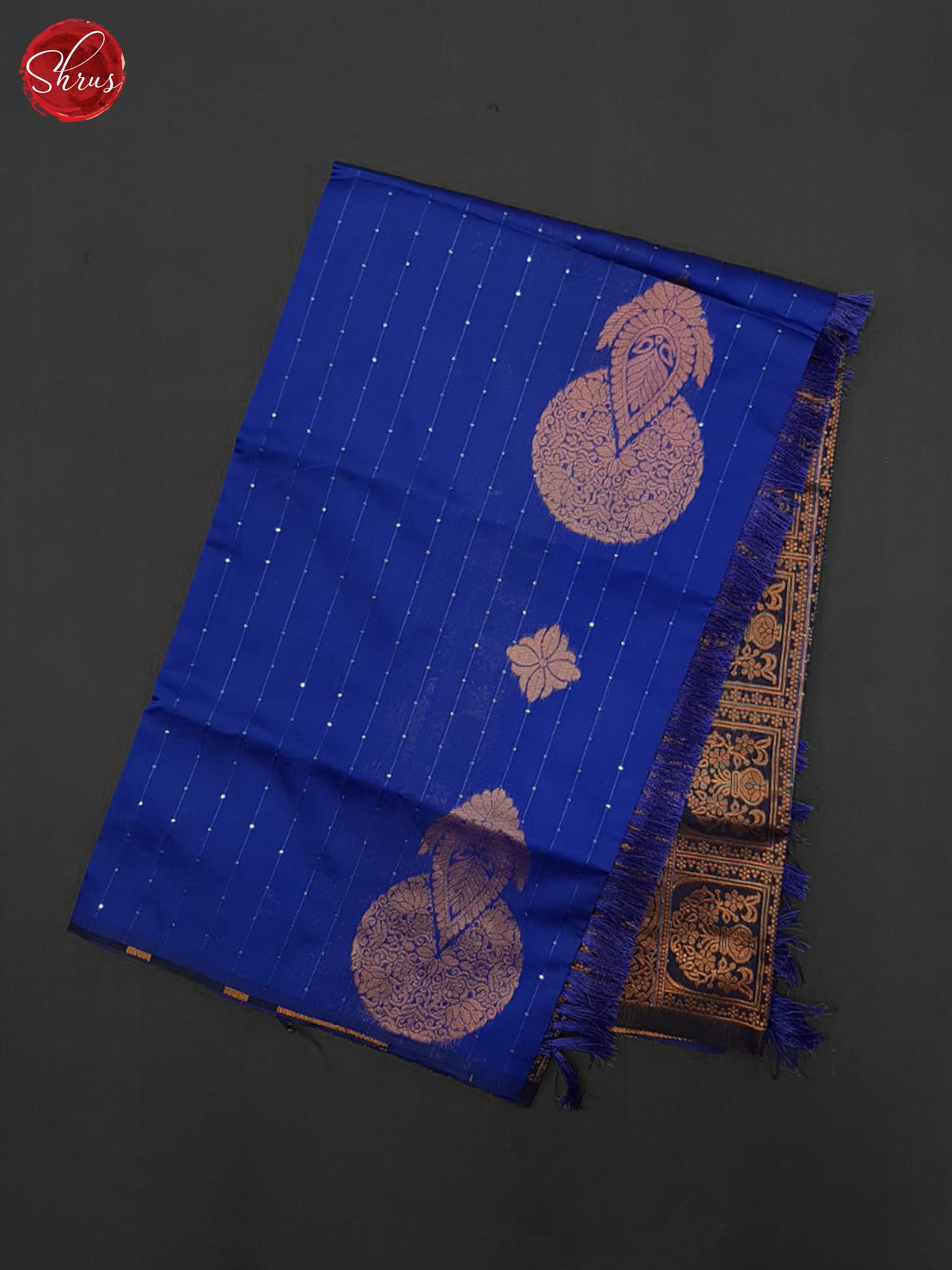 Blue(single tone) - Semi Softsilk Saree - Shop on ShrusEternity.com