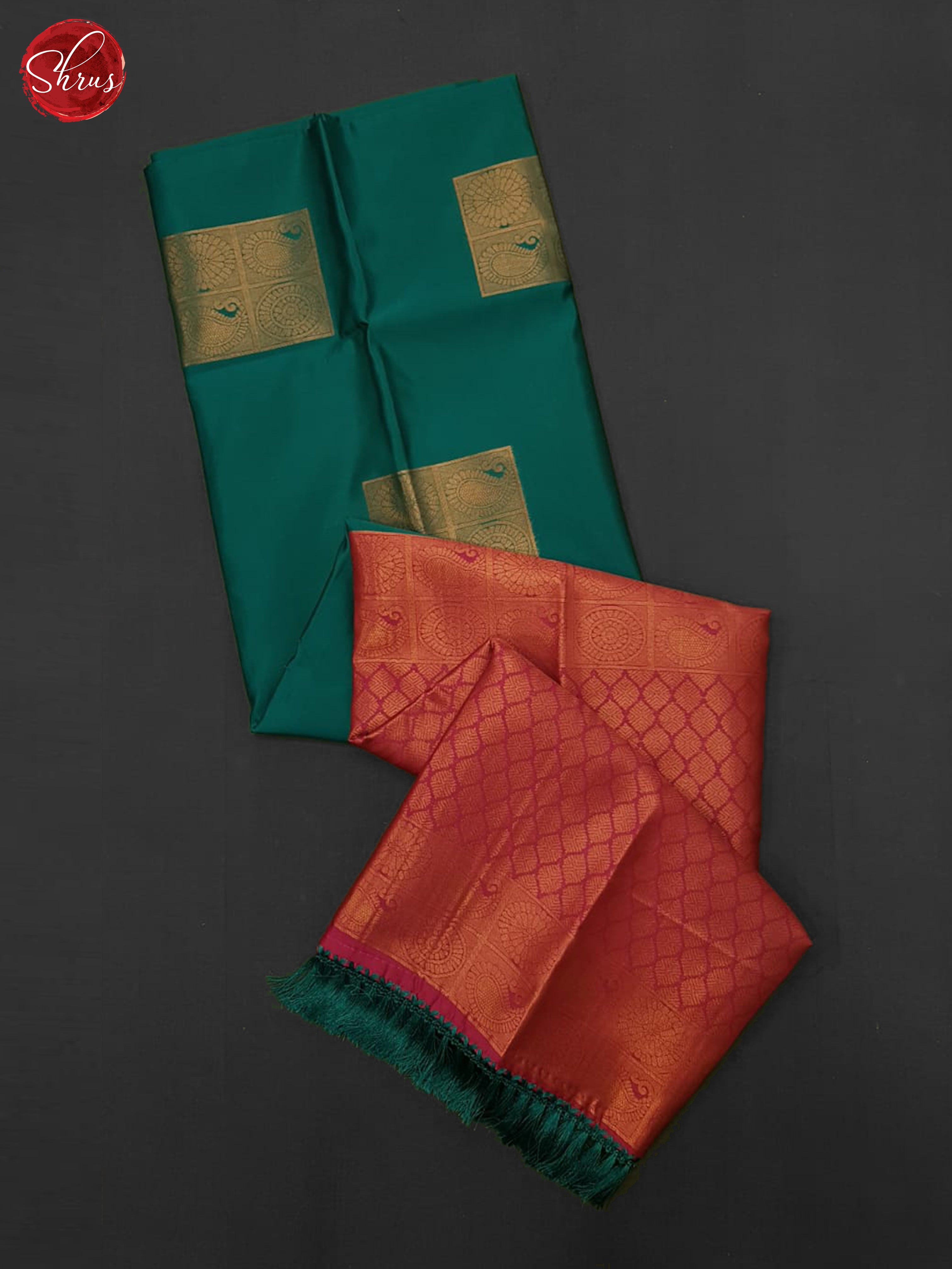 Green And Pink- Semi Soft Silk Saree - Shop on ShrusEternity.com