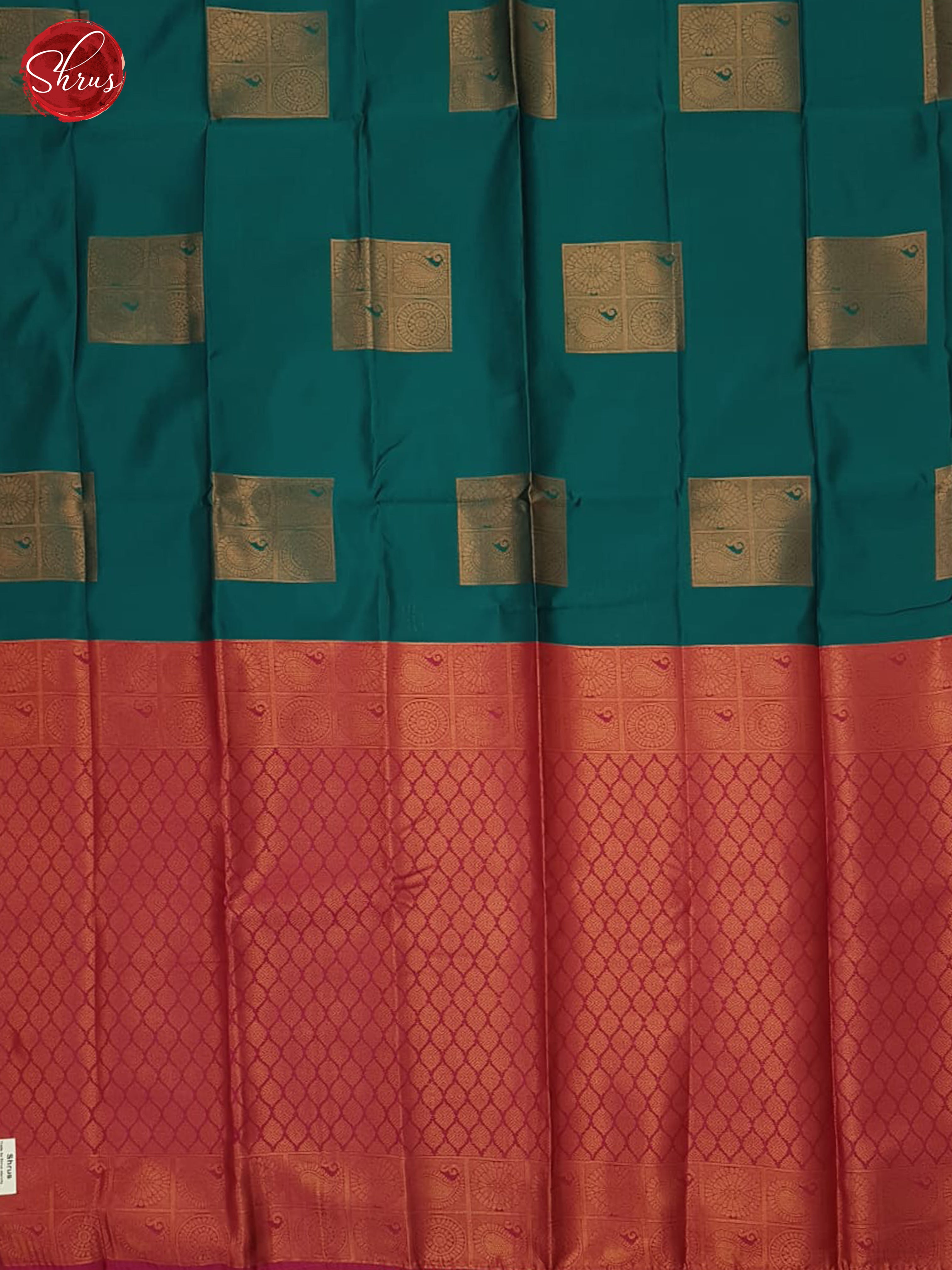 Green And Pink- Semi Soft Silk Saree - Shop on ShrusEternity.com