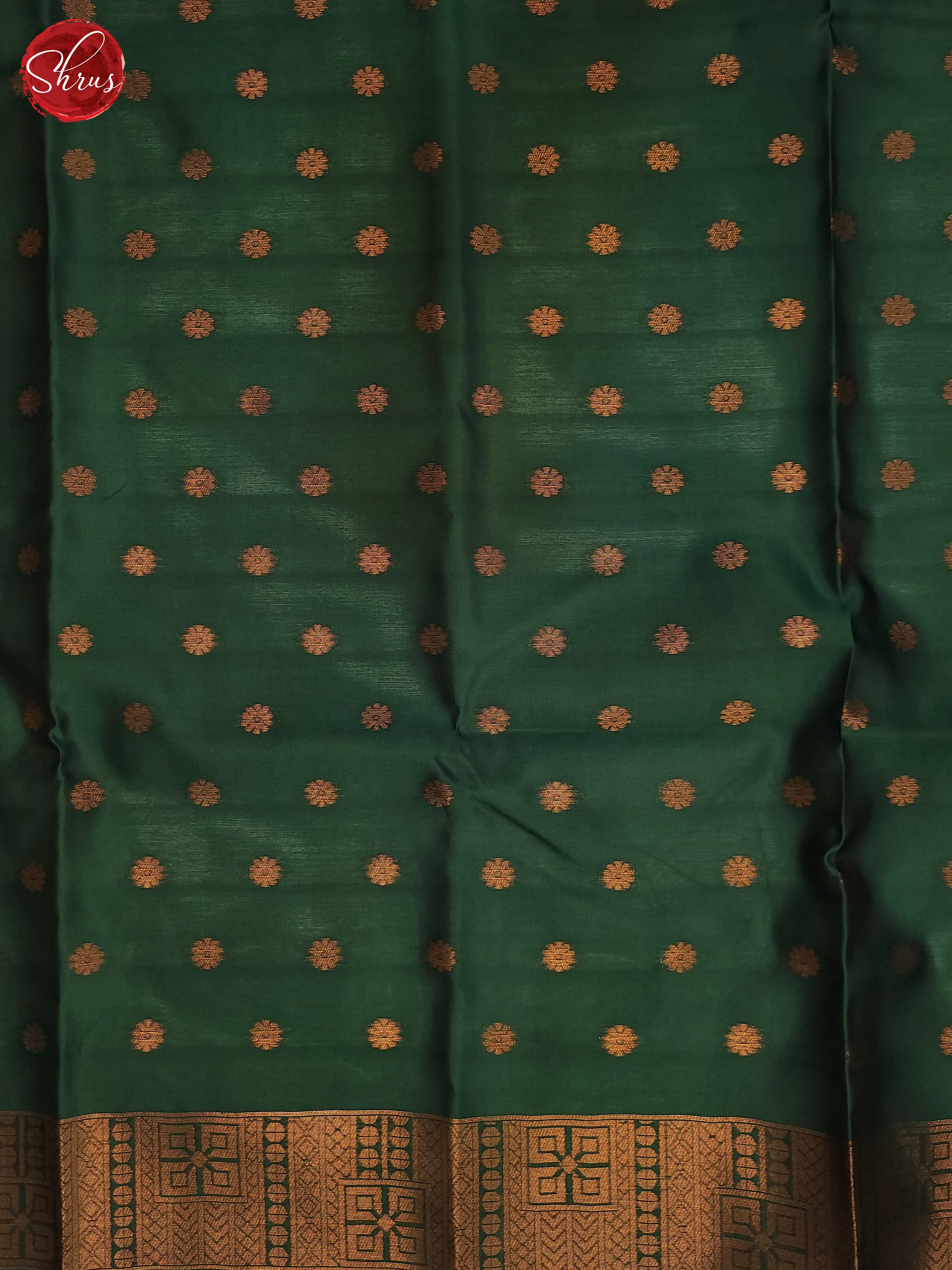 Pista green and Bottle green- Semi Soft Silk Saree - Shop on ShrusEternity.com