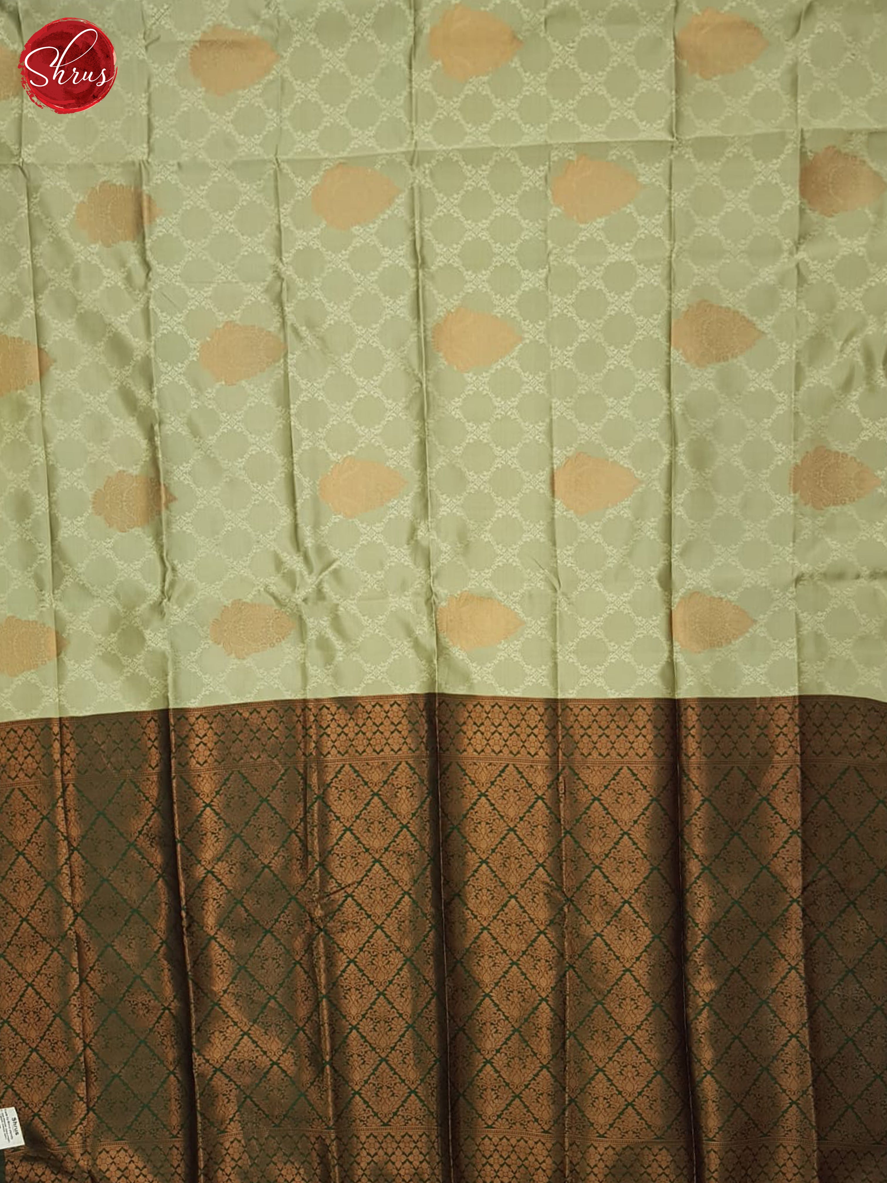 Grey And Green- Semi Soft Silk Saree - Shop on ShrusEternity.com