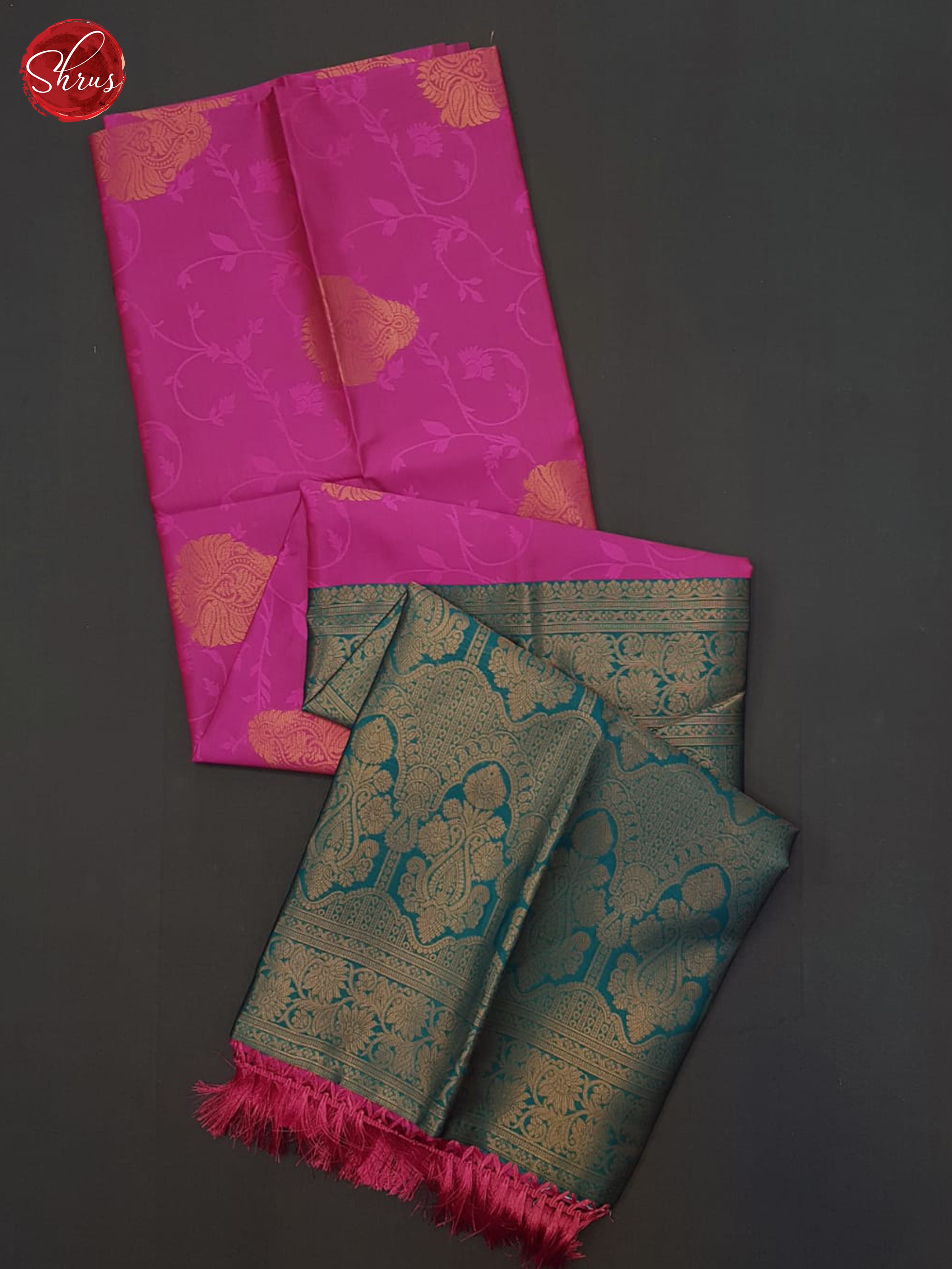 Pink And Green - Semi Soft Silk Saree - Shop on ShrusEternity.com