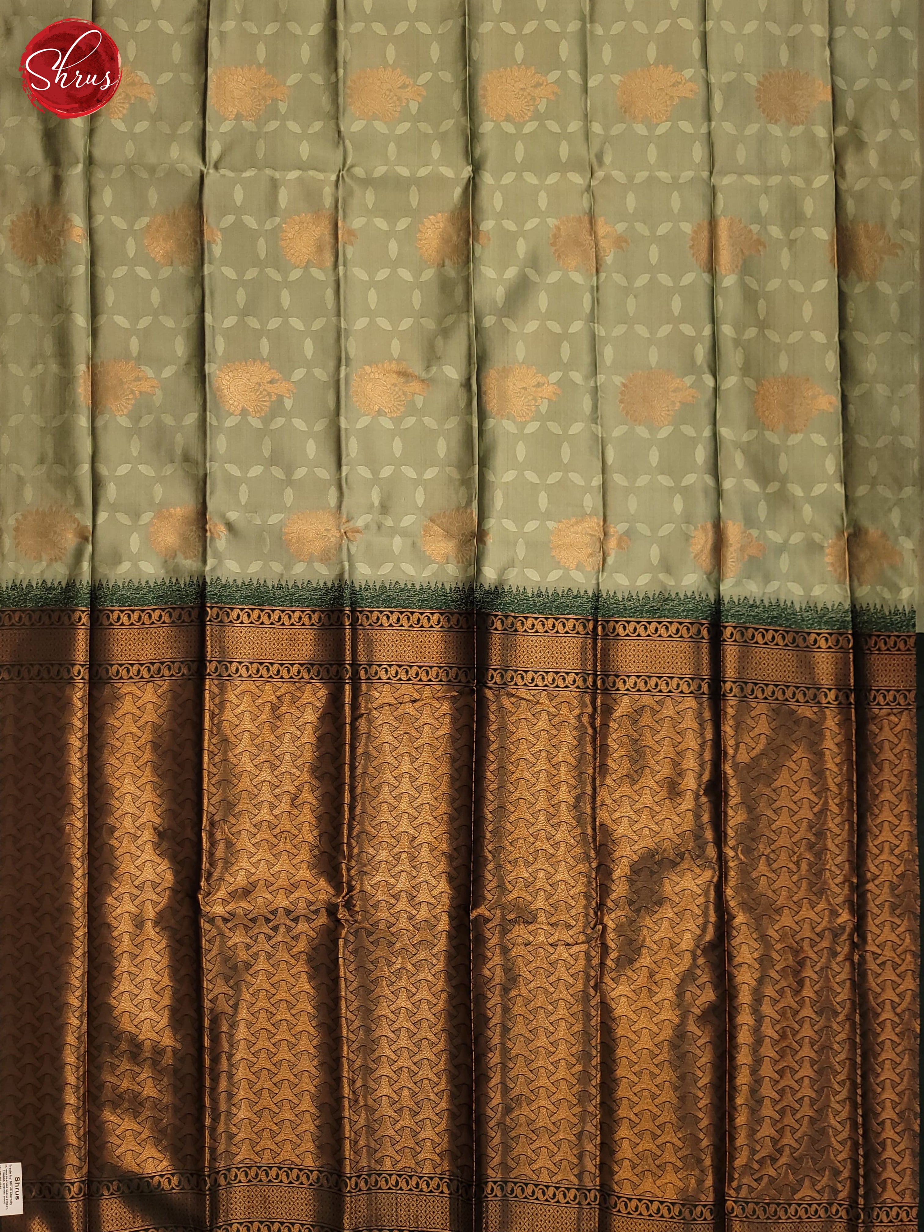 Pista Green & Green- Semi Softsilk Saree - Shop on ShrusEternity.com