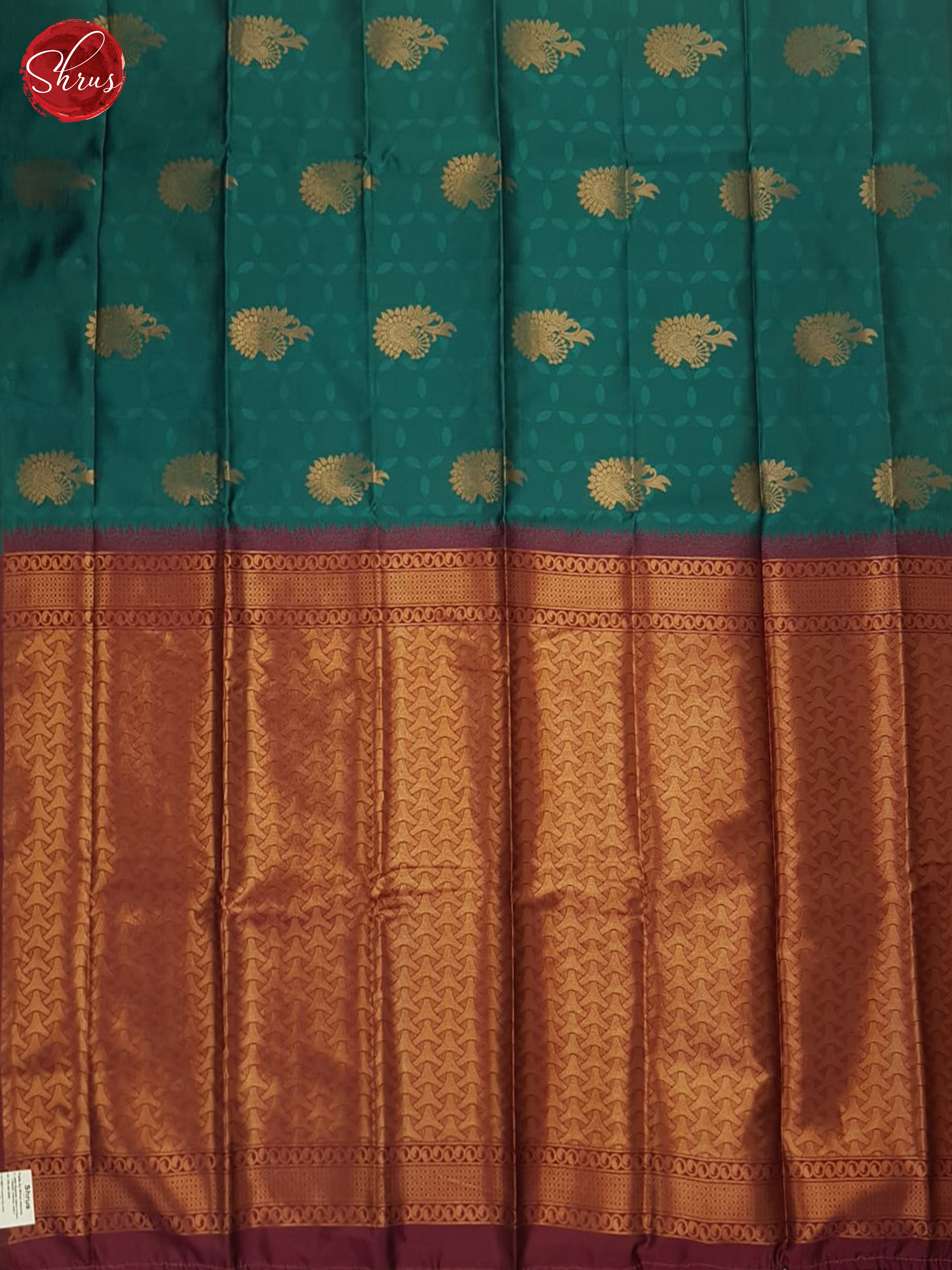 Green And Maroon- Semi Soft Silk Saree - Shop on ShrusEternity.com