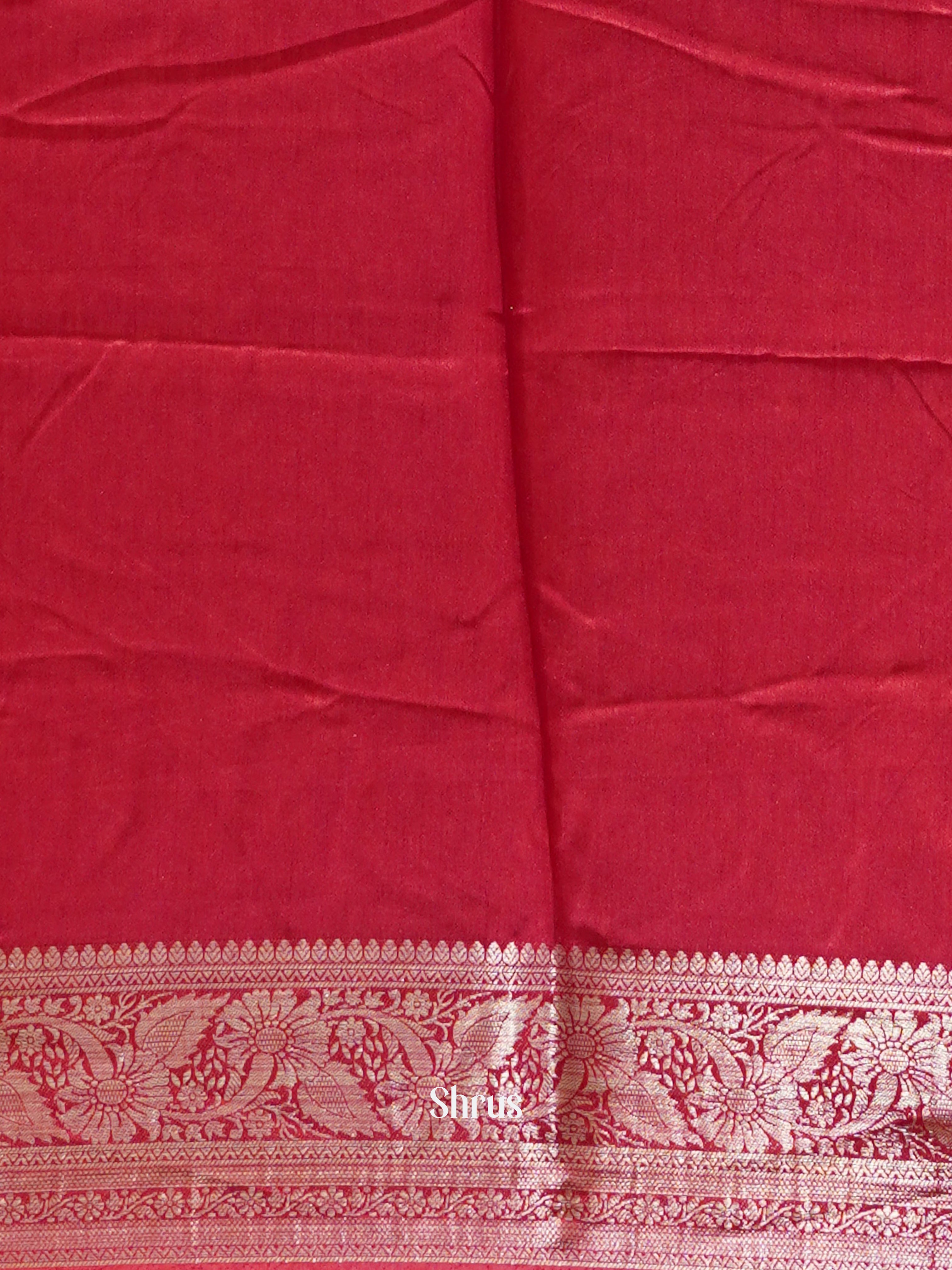 Pink(Single Tone)- Semi Crepe Saree - Shop on ShrusEternity.com