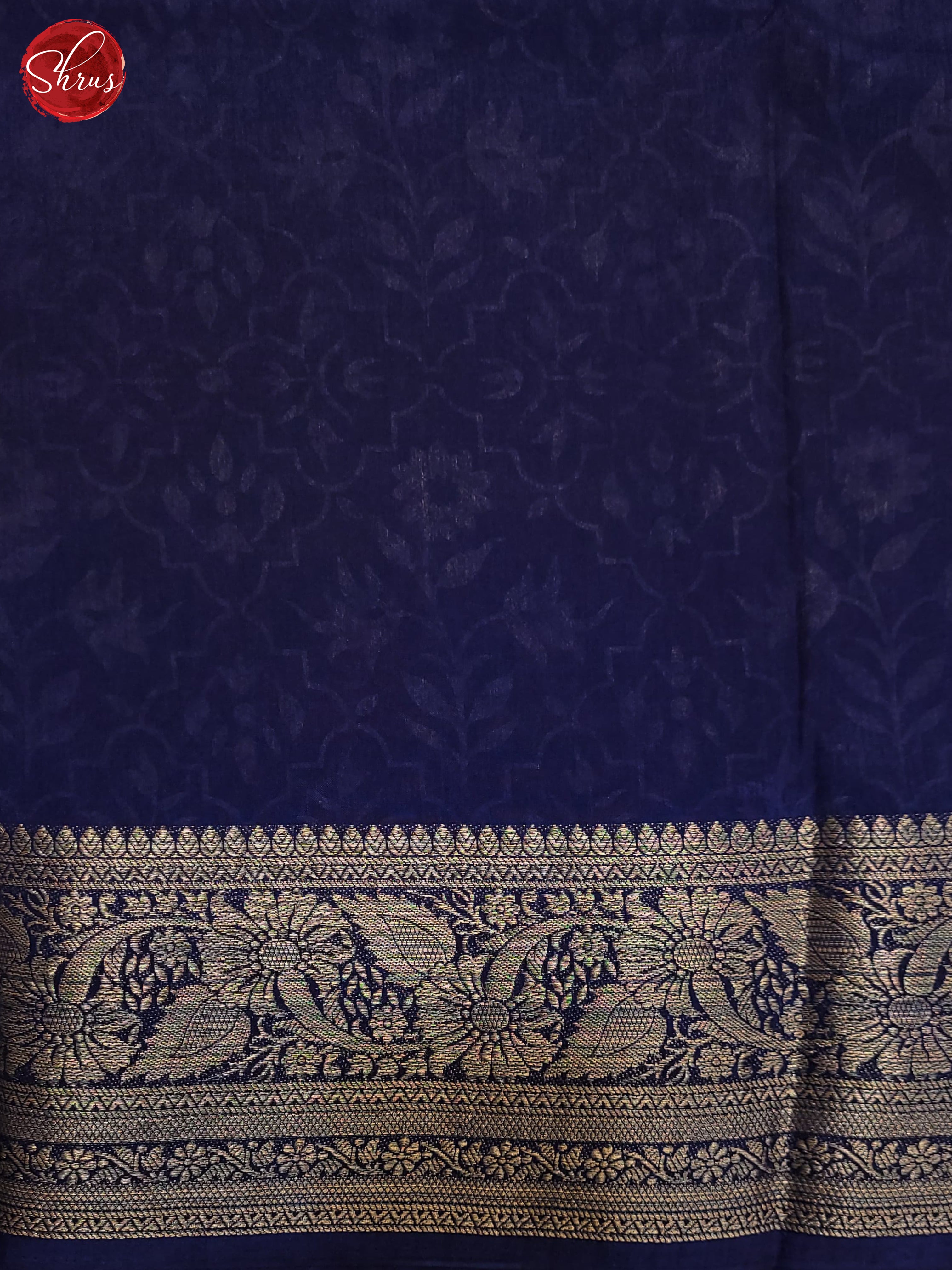 Blue(Single tone) - Semi Crepe Saree - Shop on ShrusEternity.com