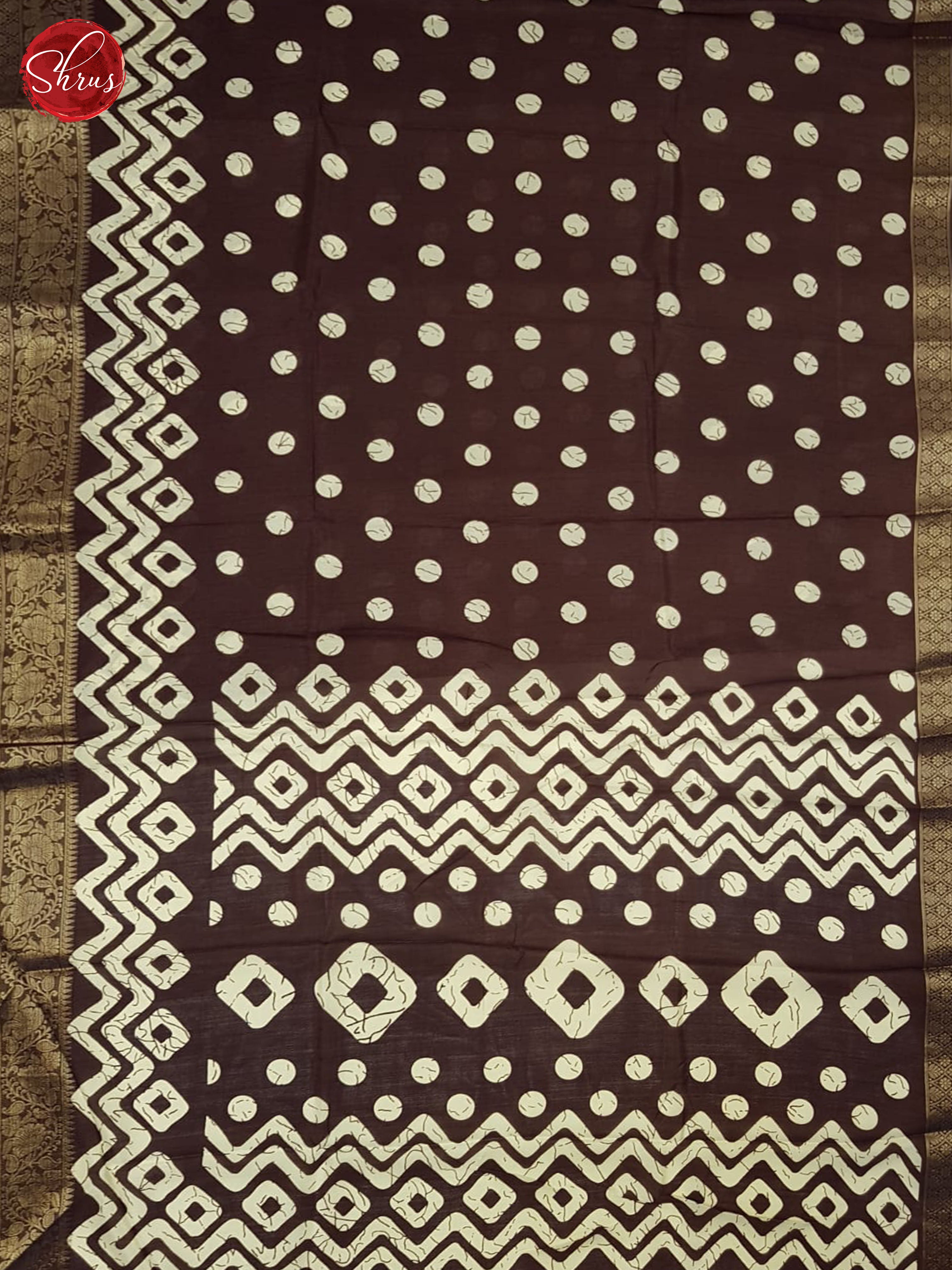 Brown(Single Tone)- Semi crepe Saree - Shop on ShrusEternity.com