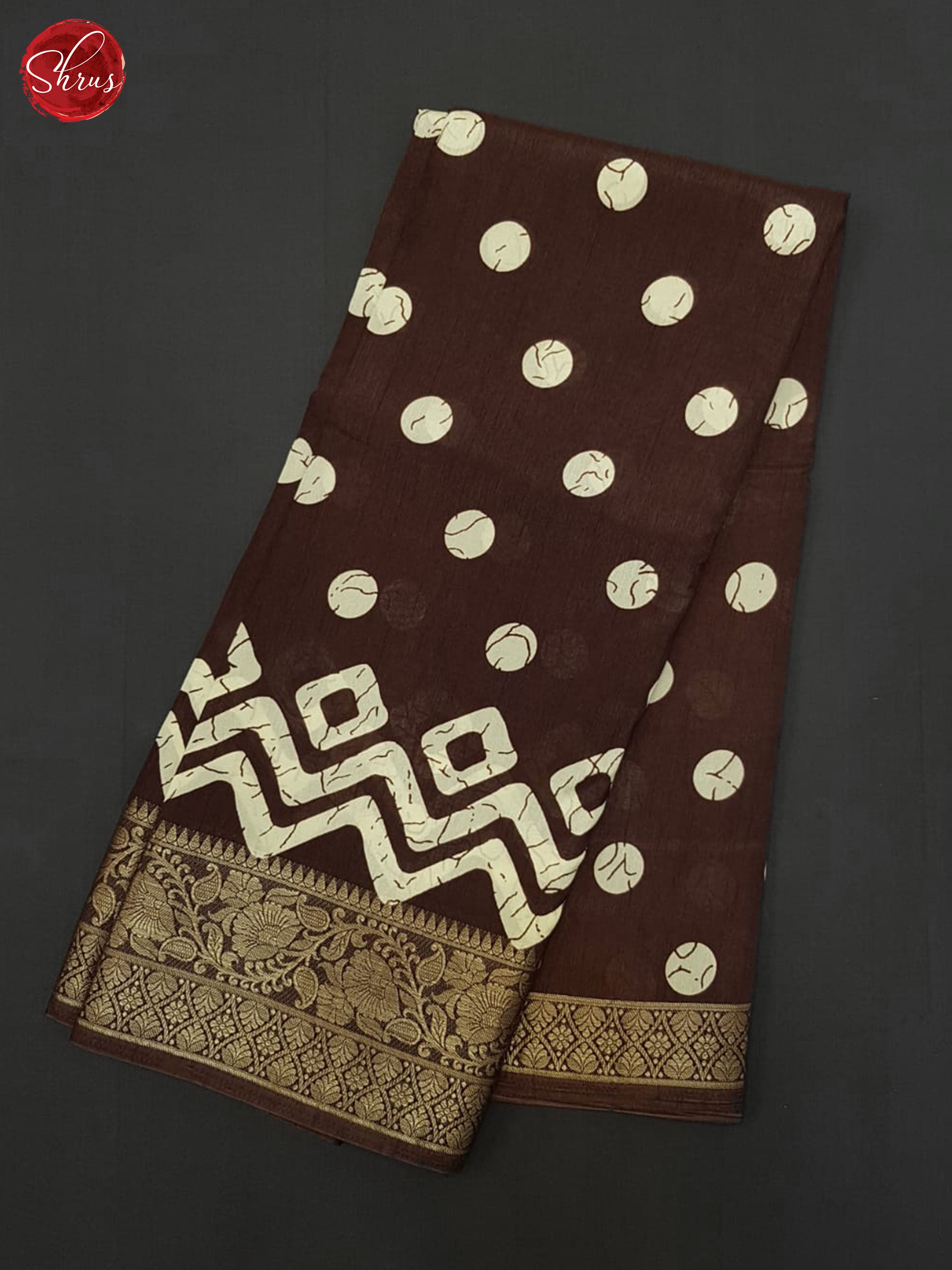 Brown(Single Tone)- Semi crepe Saree - Shop on ShrusEternity.com
