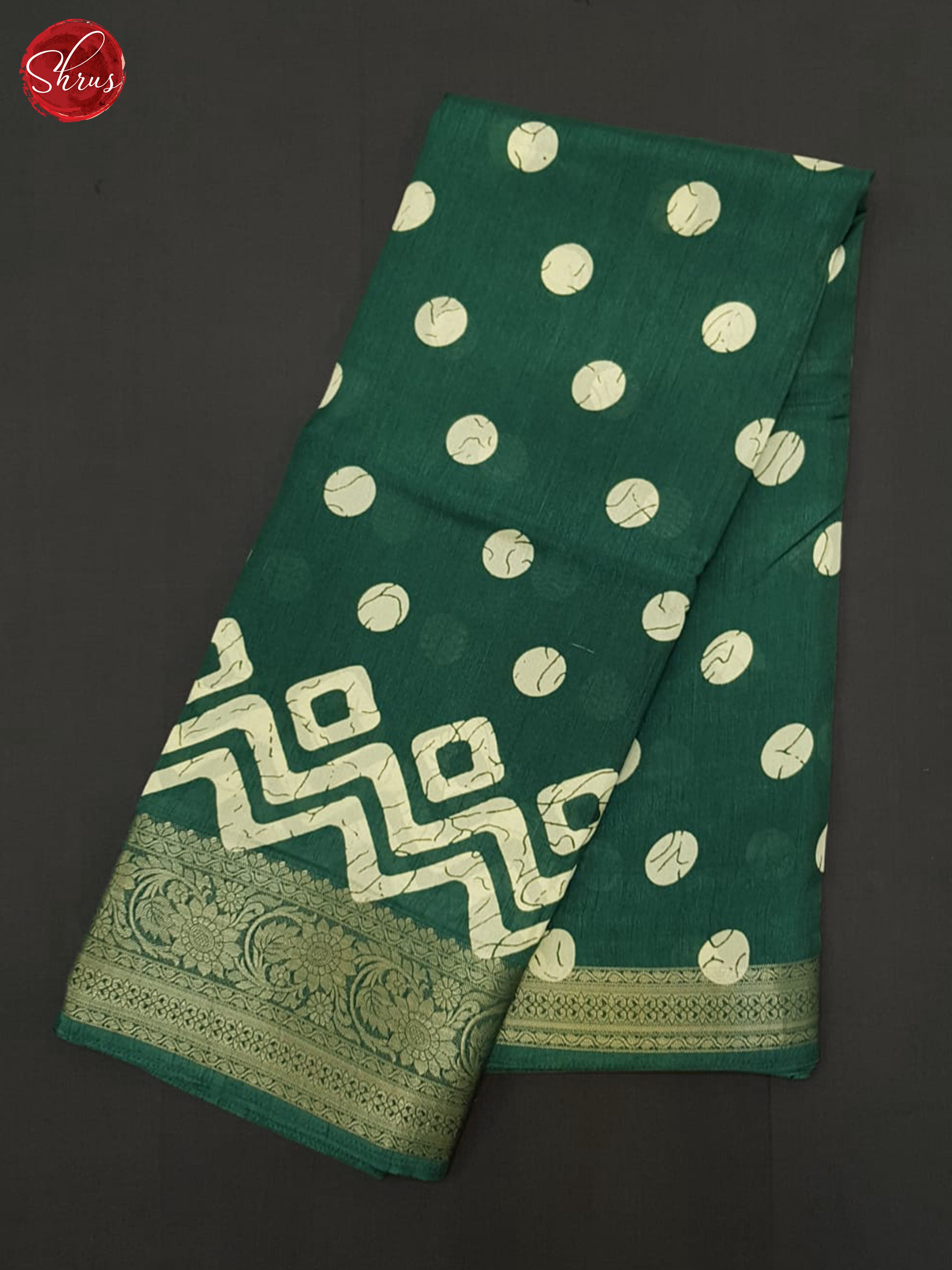 Green(Single Tone) - Semi crepe Saree - Shop on ShrusEternity.com