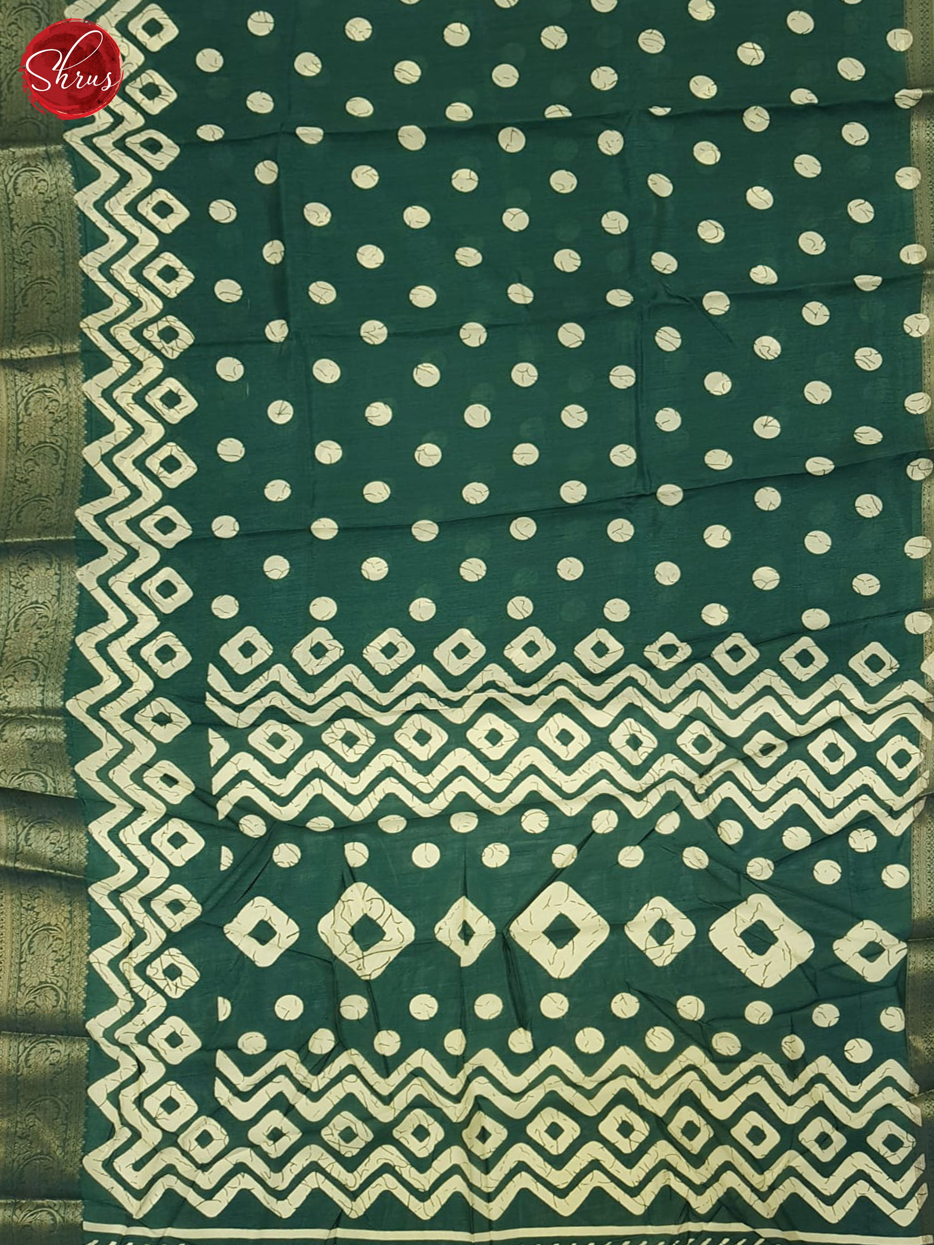 Green(Single Tone) - Semi crepe Saree - Shop on ShrusEternity.com