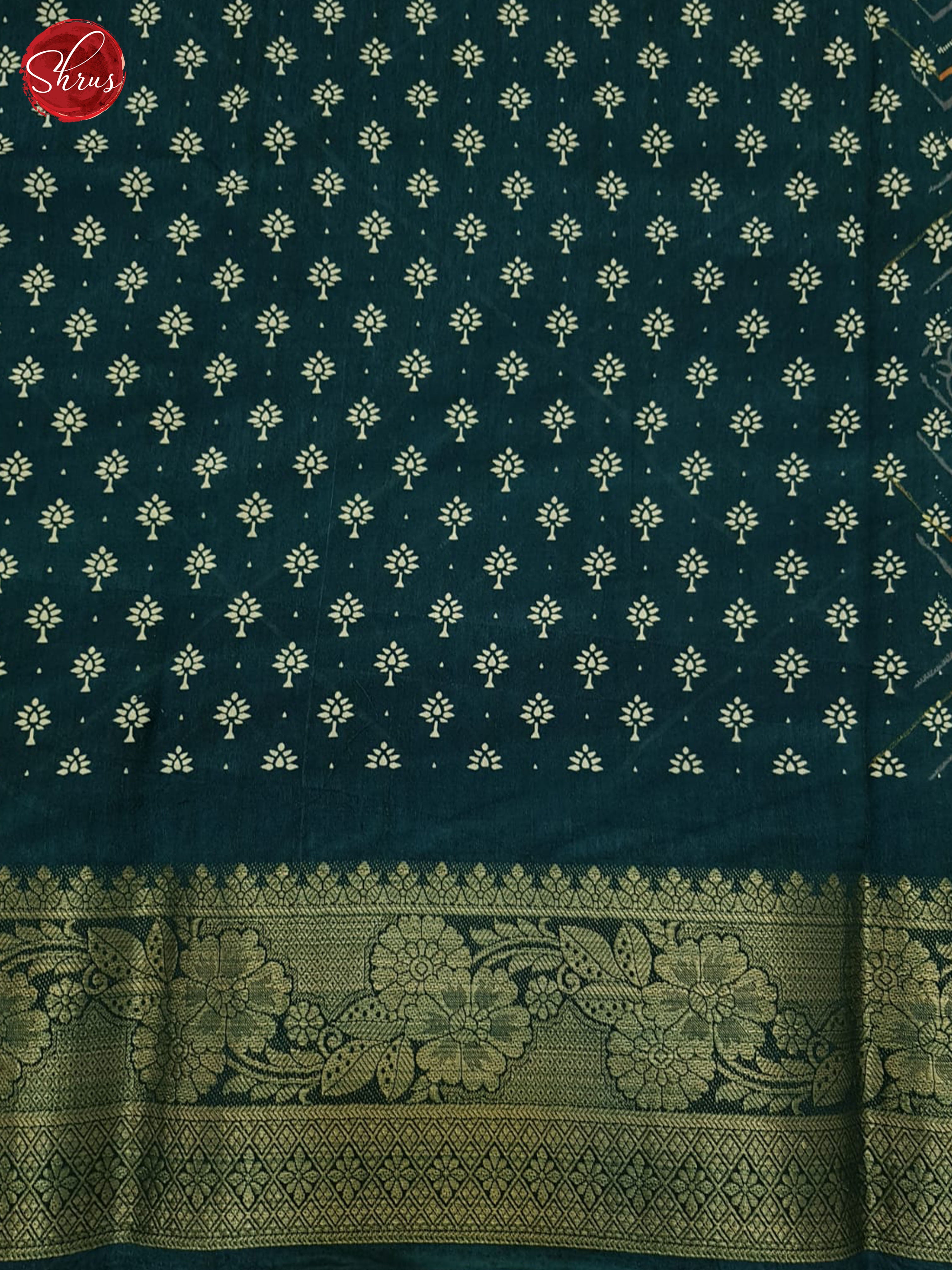 Blue(Single Tone) - Semi Crepe Saree - Shop on ShrusEternity.com