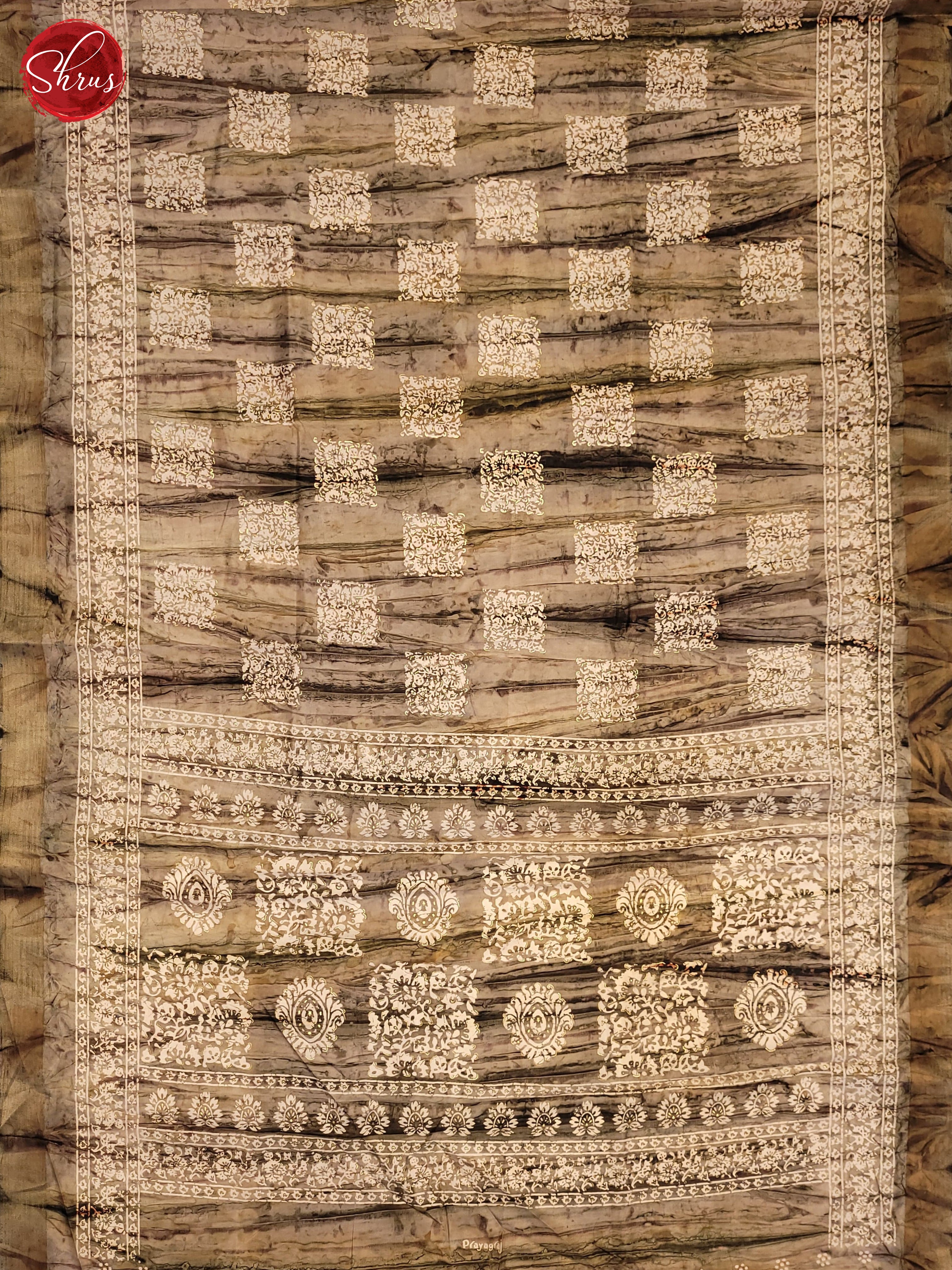 Army Green(Single Tone) - Semi Crepe Saree - Shop on ShrusEternity.com