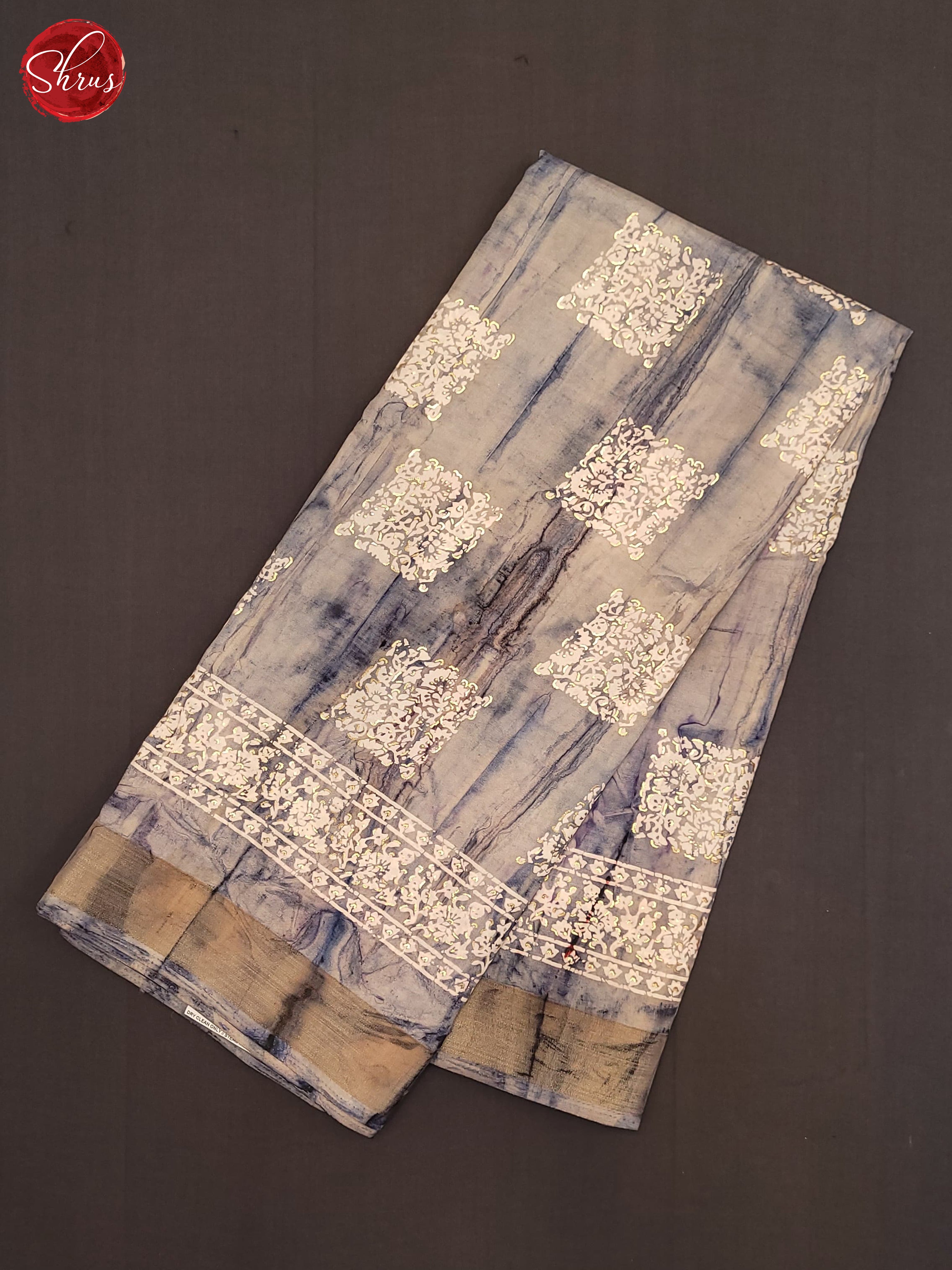 Grey(SIngle tone)- Semi Crepe Saree - Shop on ShrusEternity.com