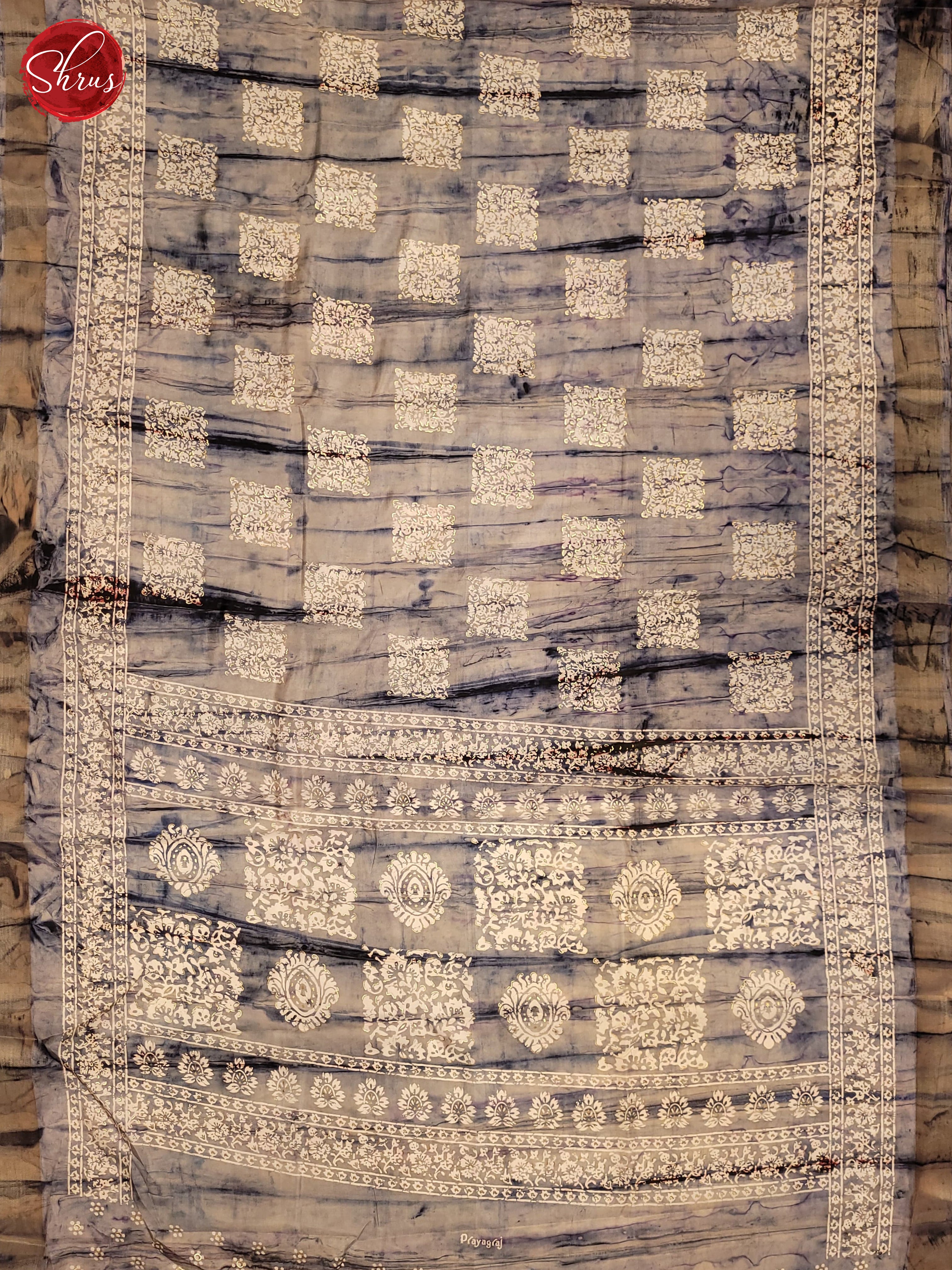 Grey(SIngle tone)- Semi Crepe Saree - Shop on ShrusEternity.com