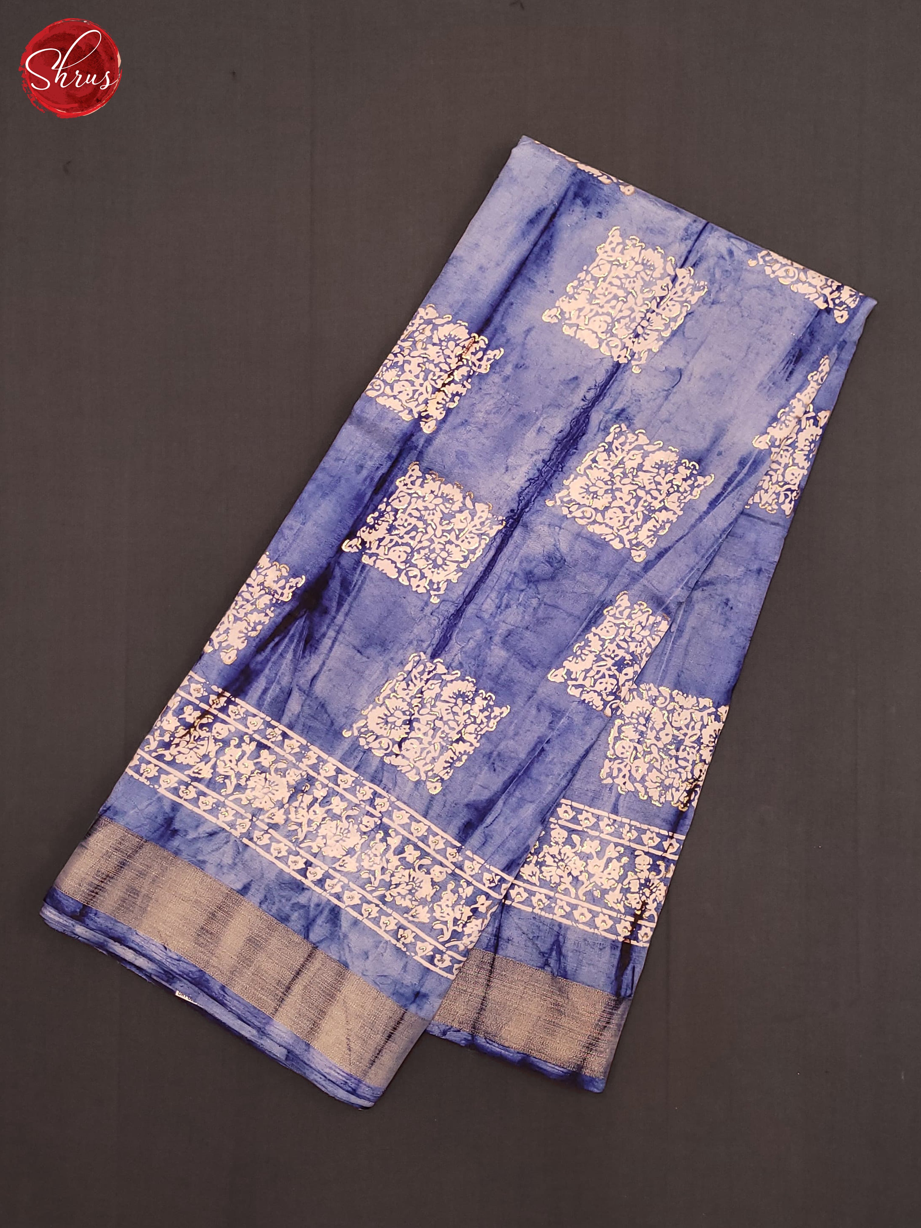 Blue(Single Tone)- Semi Crepe Saree - Shop on ShrusEternity.com