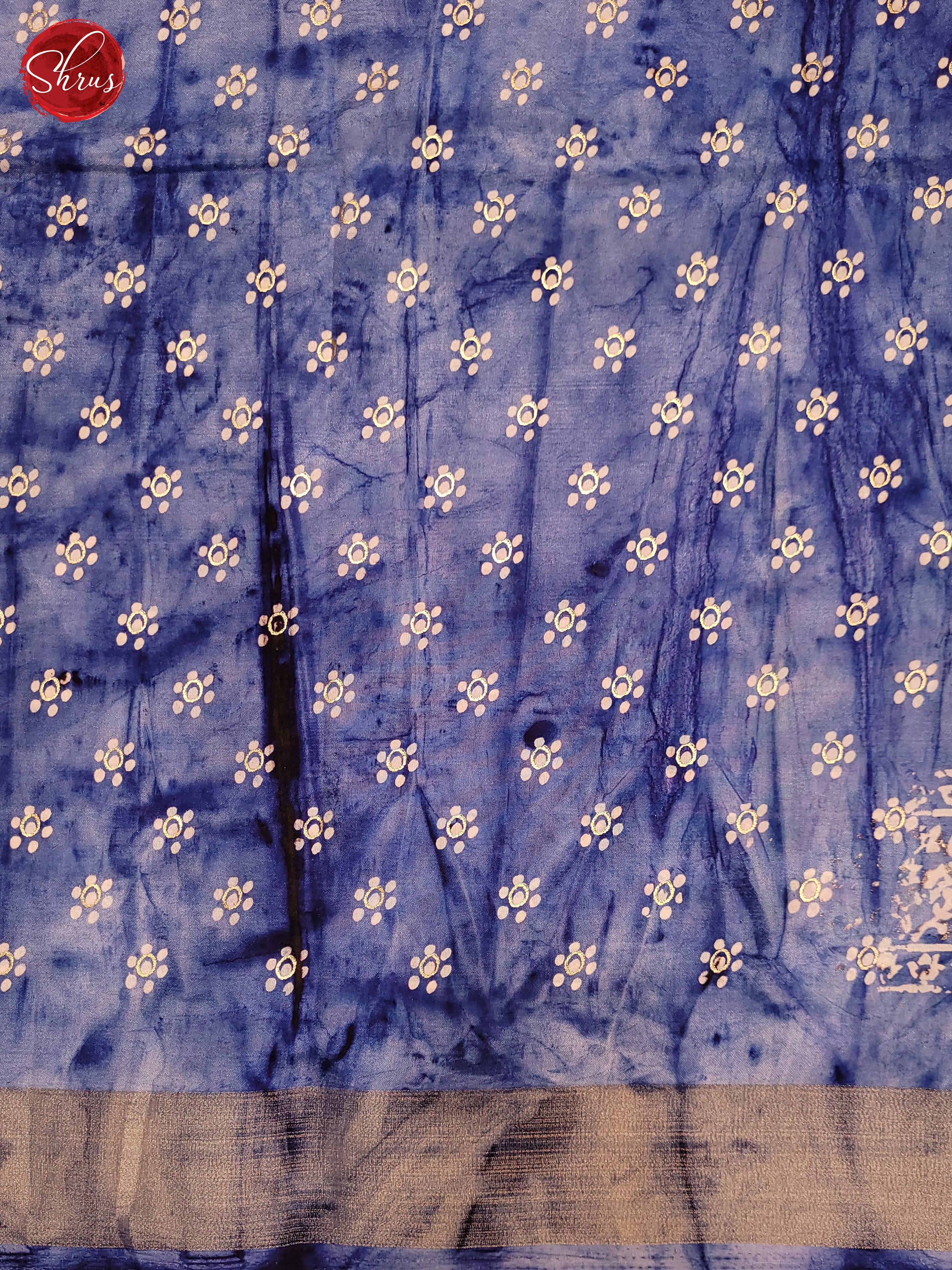 Blue(Single Tone)- Semi Crepe Saree - Shop on ShrusEternity.com