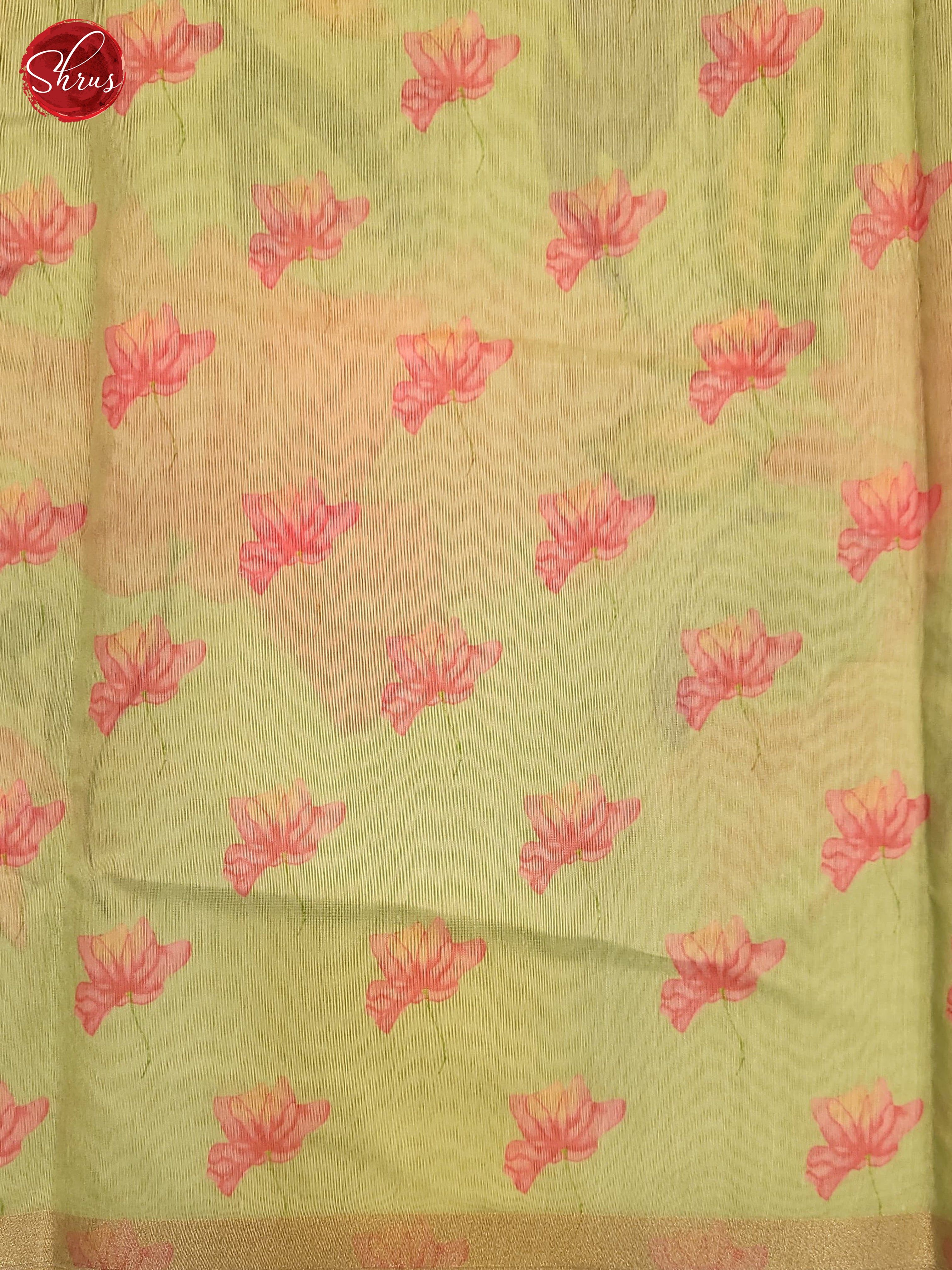 Light Green(Single Tone) - Semi Chanderi Saree - Shop on ShrusEternity.com