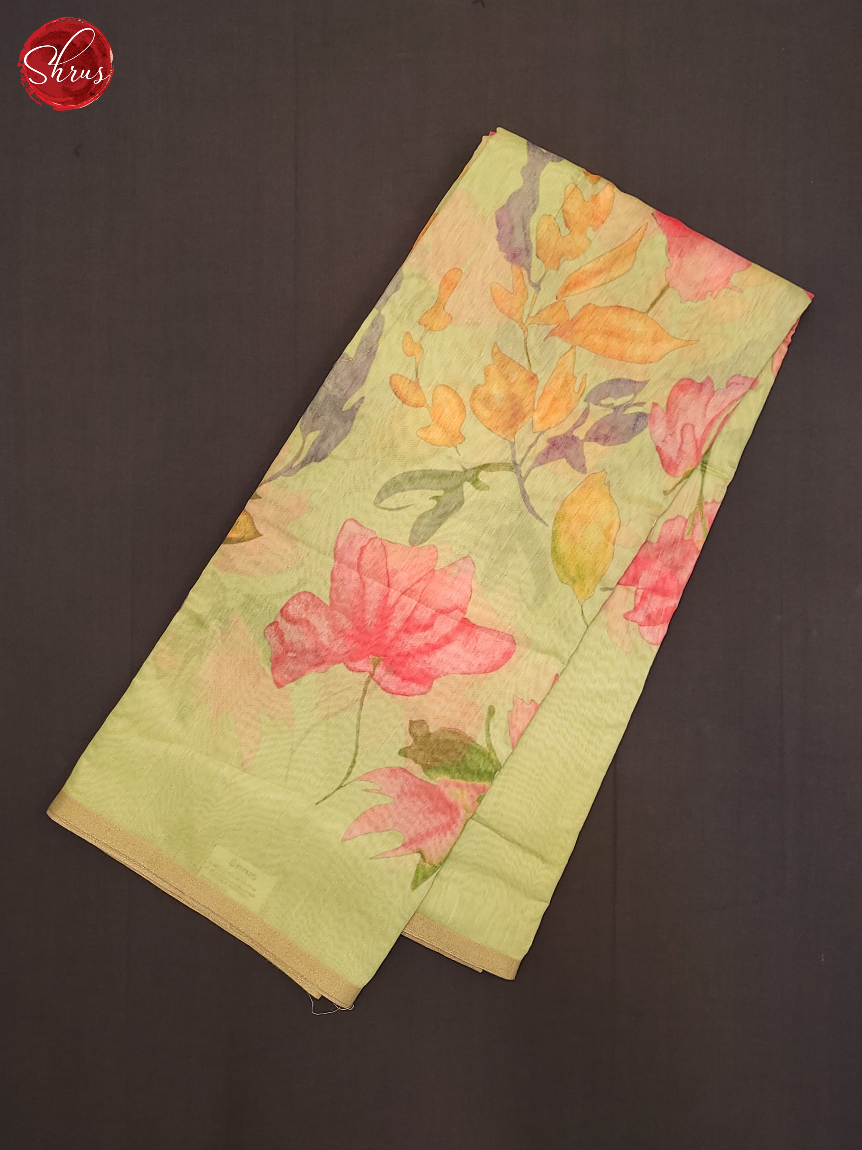 Light Green(Single Tone) - Semi Chanderi Saree - Shop on ShrusEternity.com