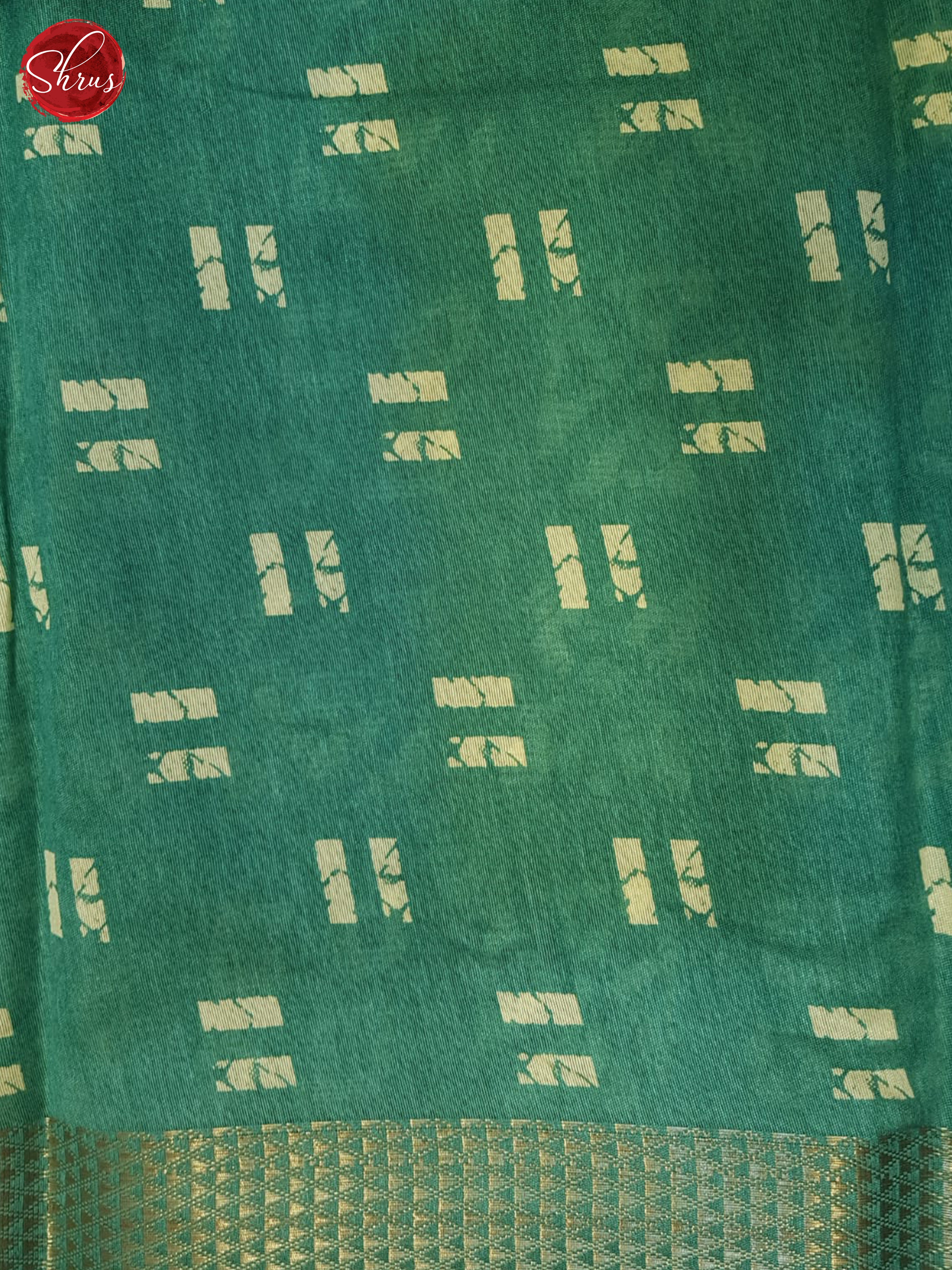 Green(Single Tone)- Semi Matka Saree - Shop on ShrusEternity.com