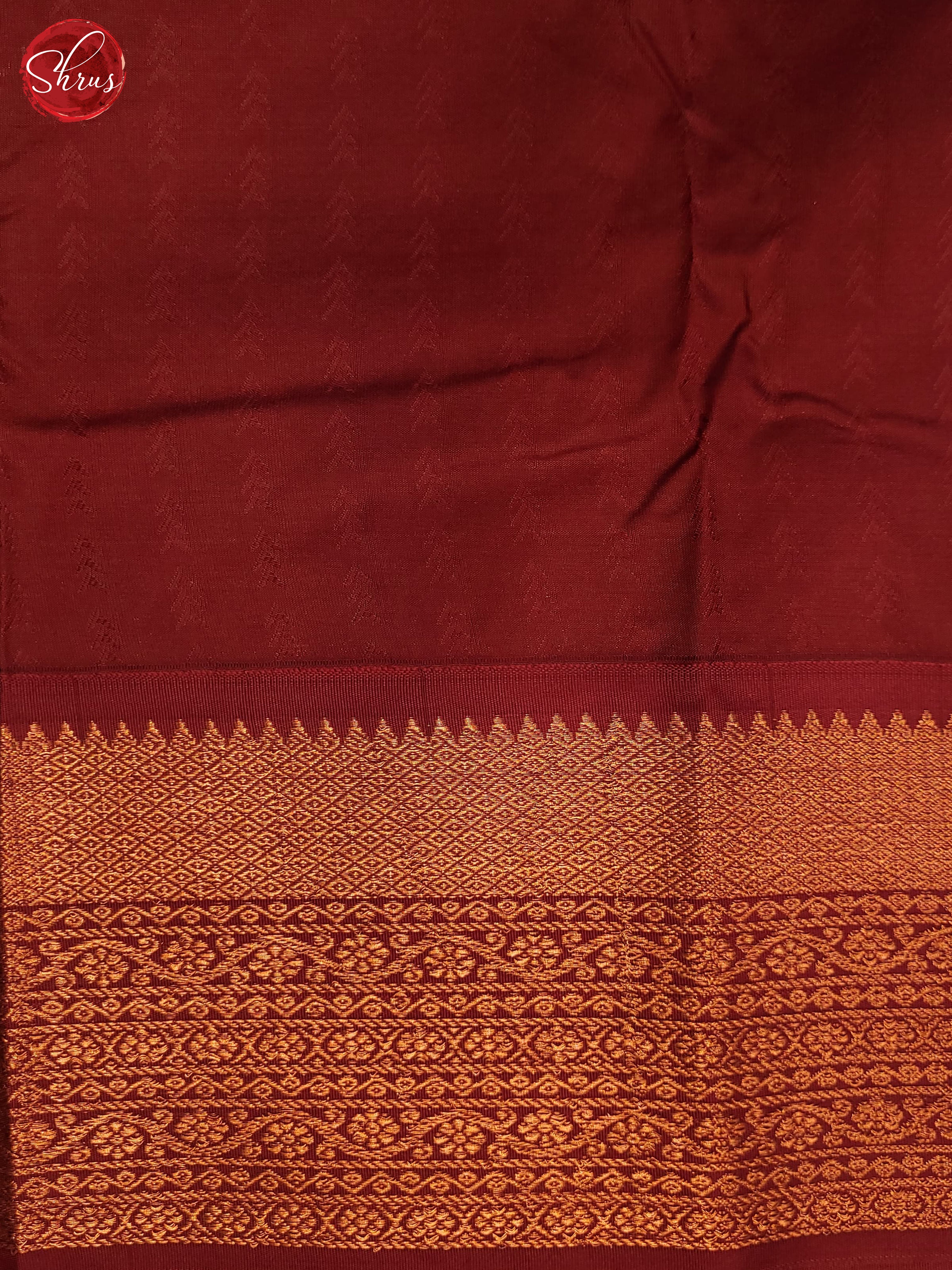 Green & Maroon- Semi Kanchipuram Saree - Shop on ShrusEternity.com