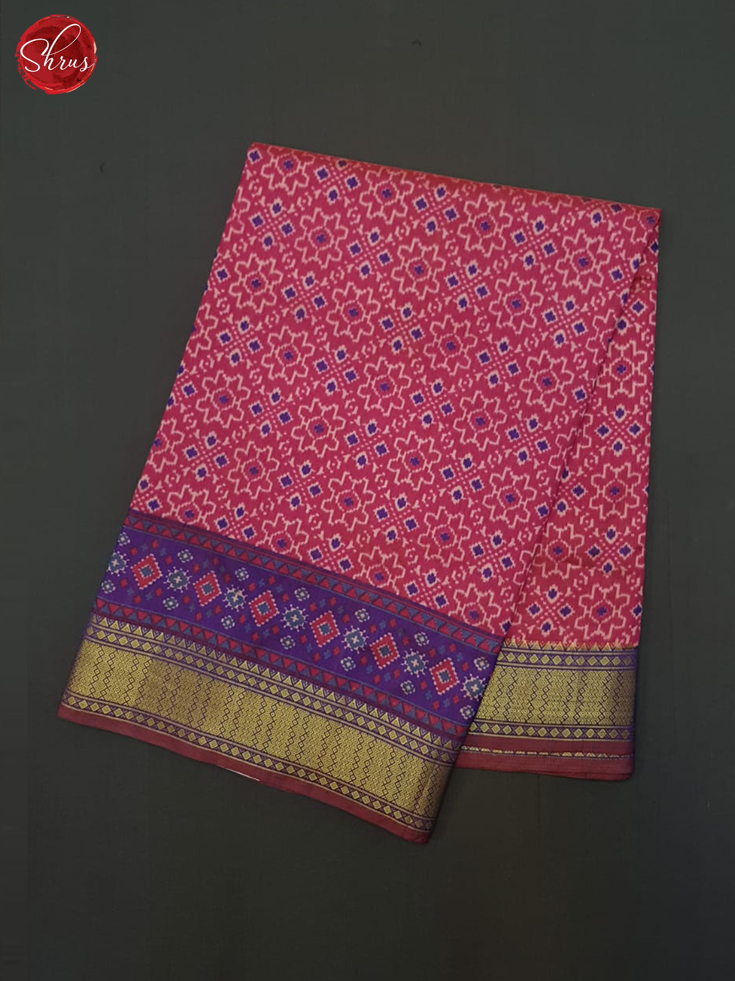 Pink & Purple - Semi Patola Saree - Shop on ShrusEternity.com