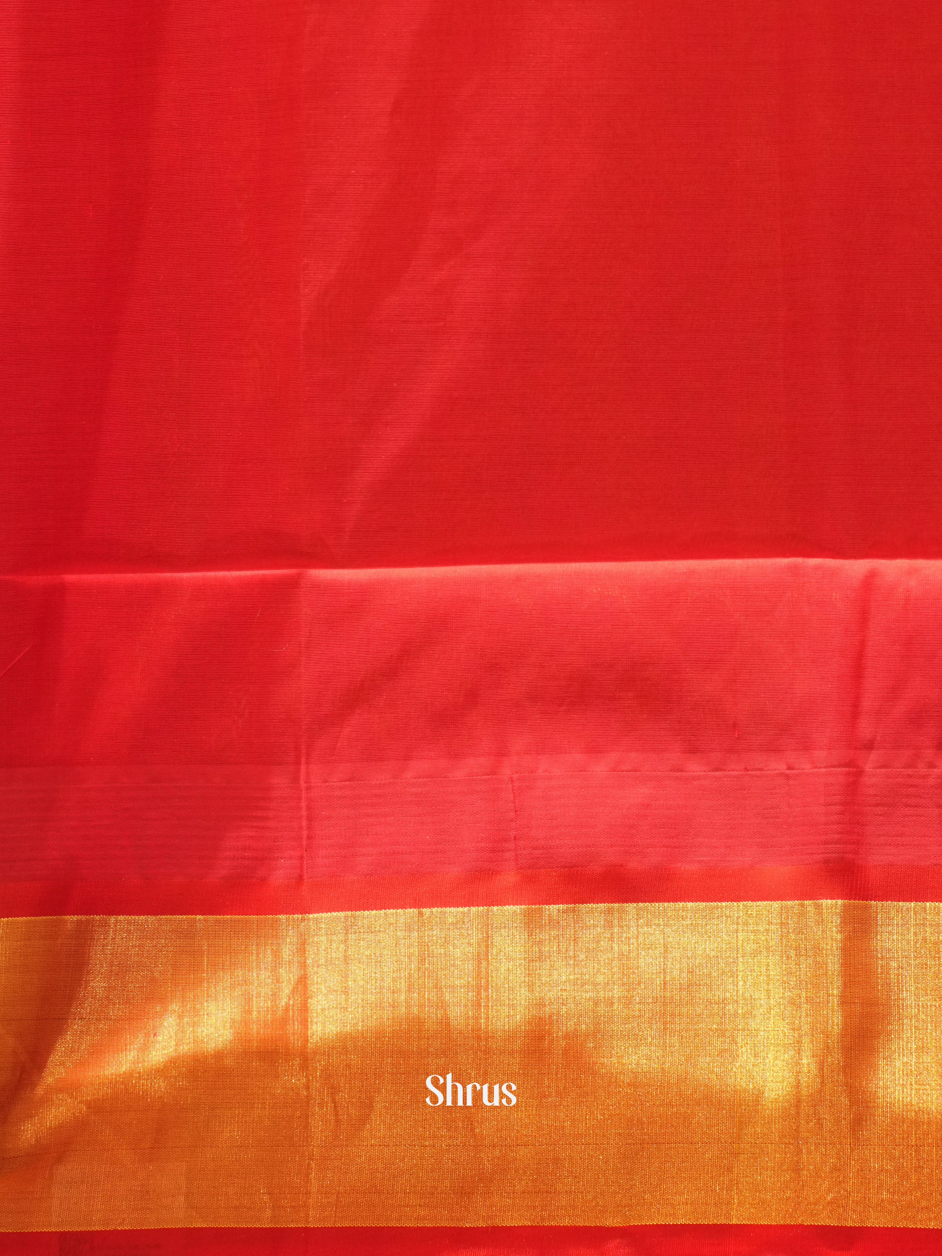 Yellow And Red- Silk Cotton Saree - Shop on ShrusEternity.com