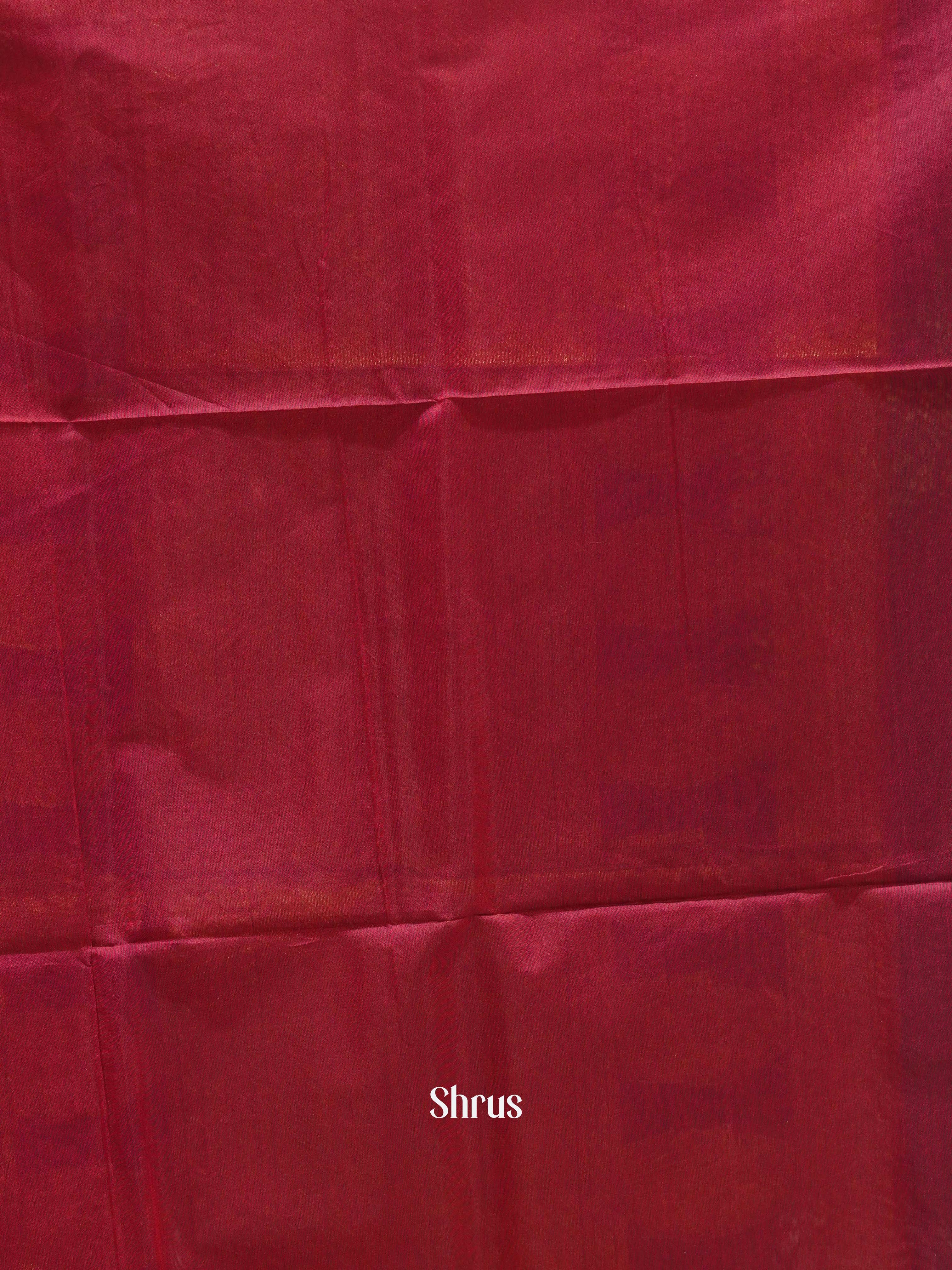 Blue & Maroon - Semi Kanchipuram Saree - Shop on ShrusEternity.com
