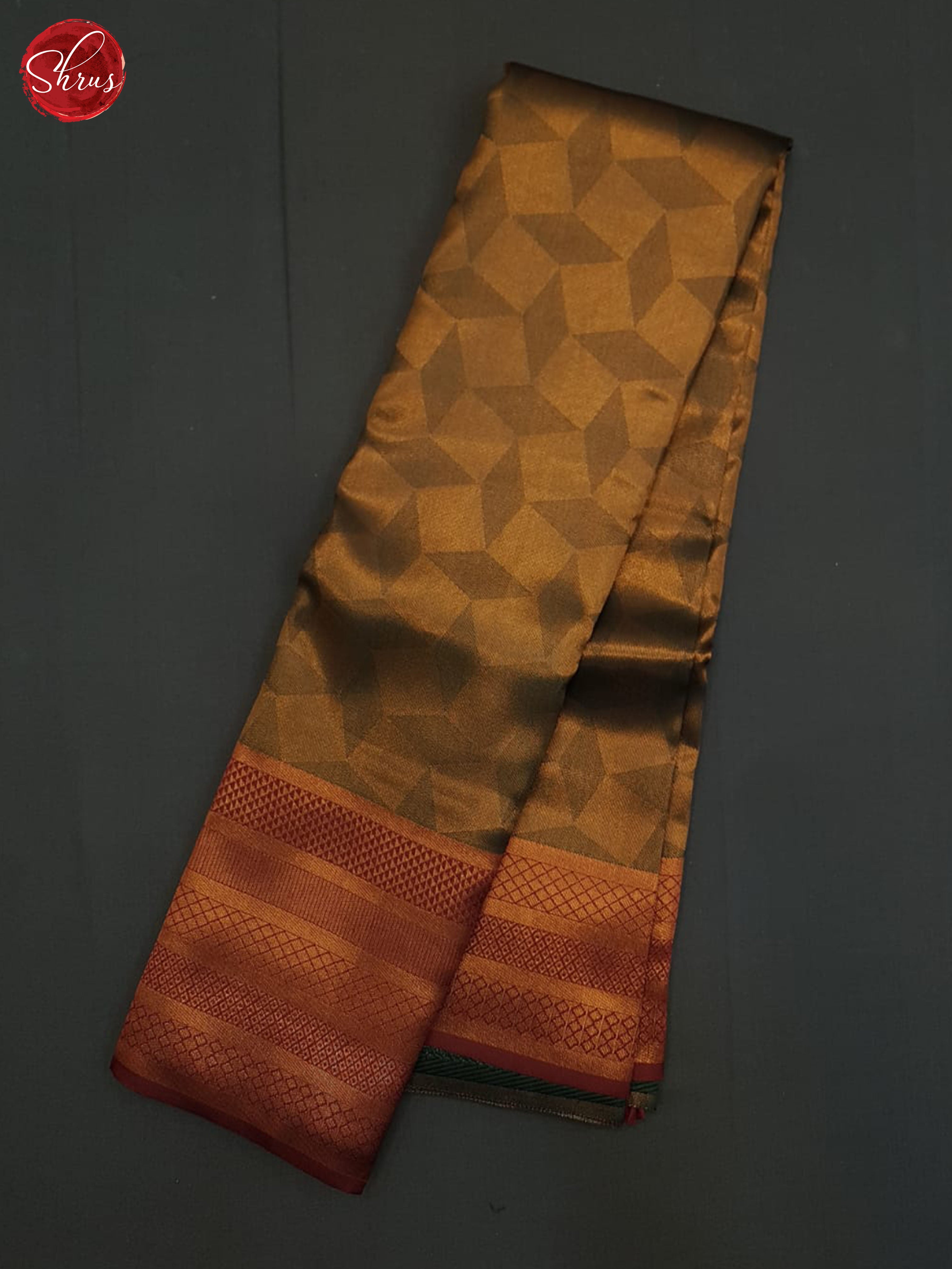 Gold & Maroon-Semi kanchipuram Saree - Shop on ShrusEternity.com