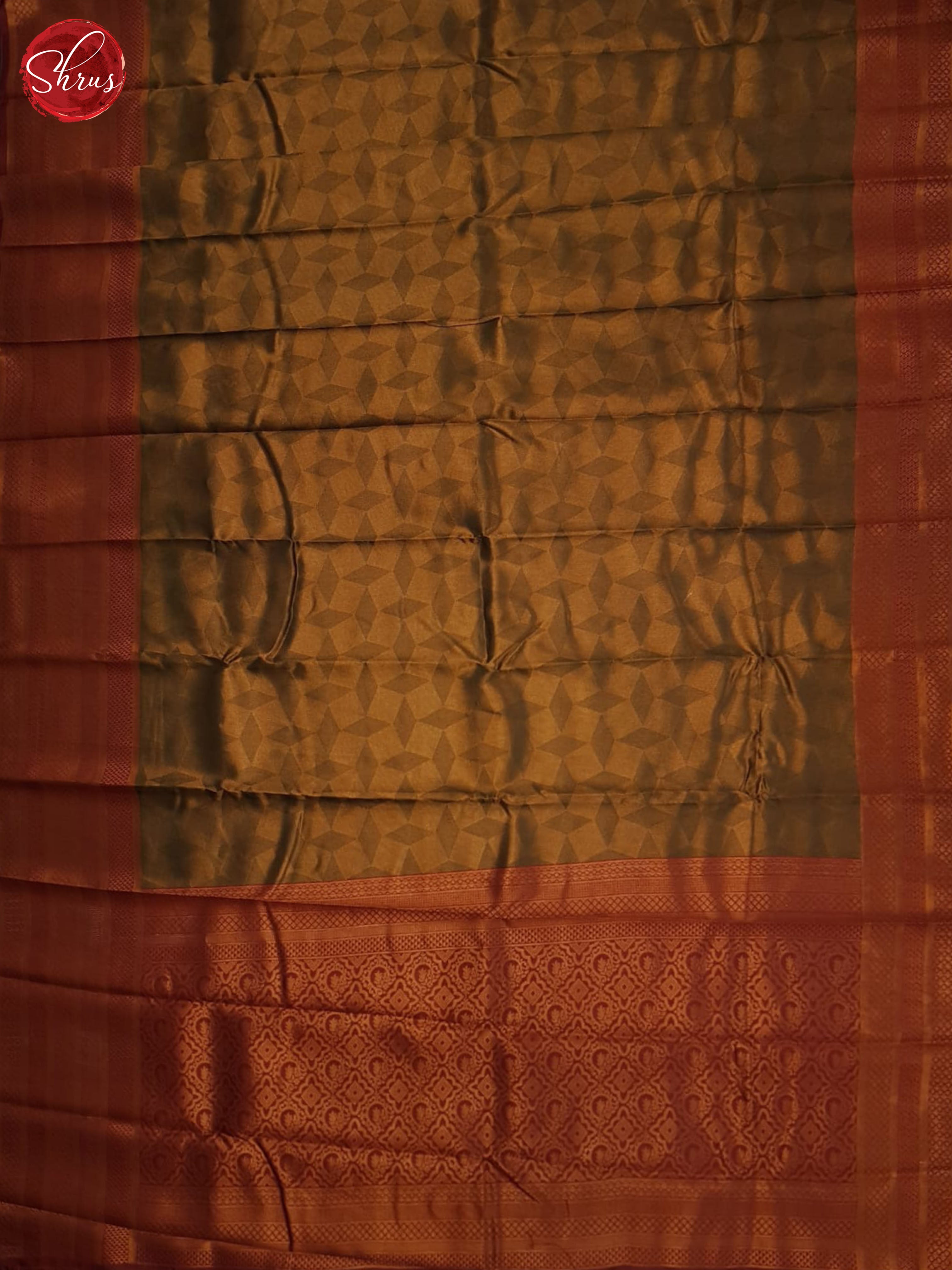 Gold & Maroon-Semi kanchipuram Saree - Shop on ShrusEternity.com