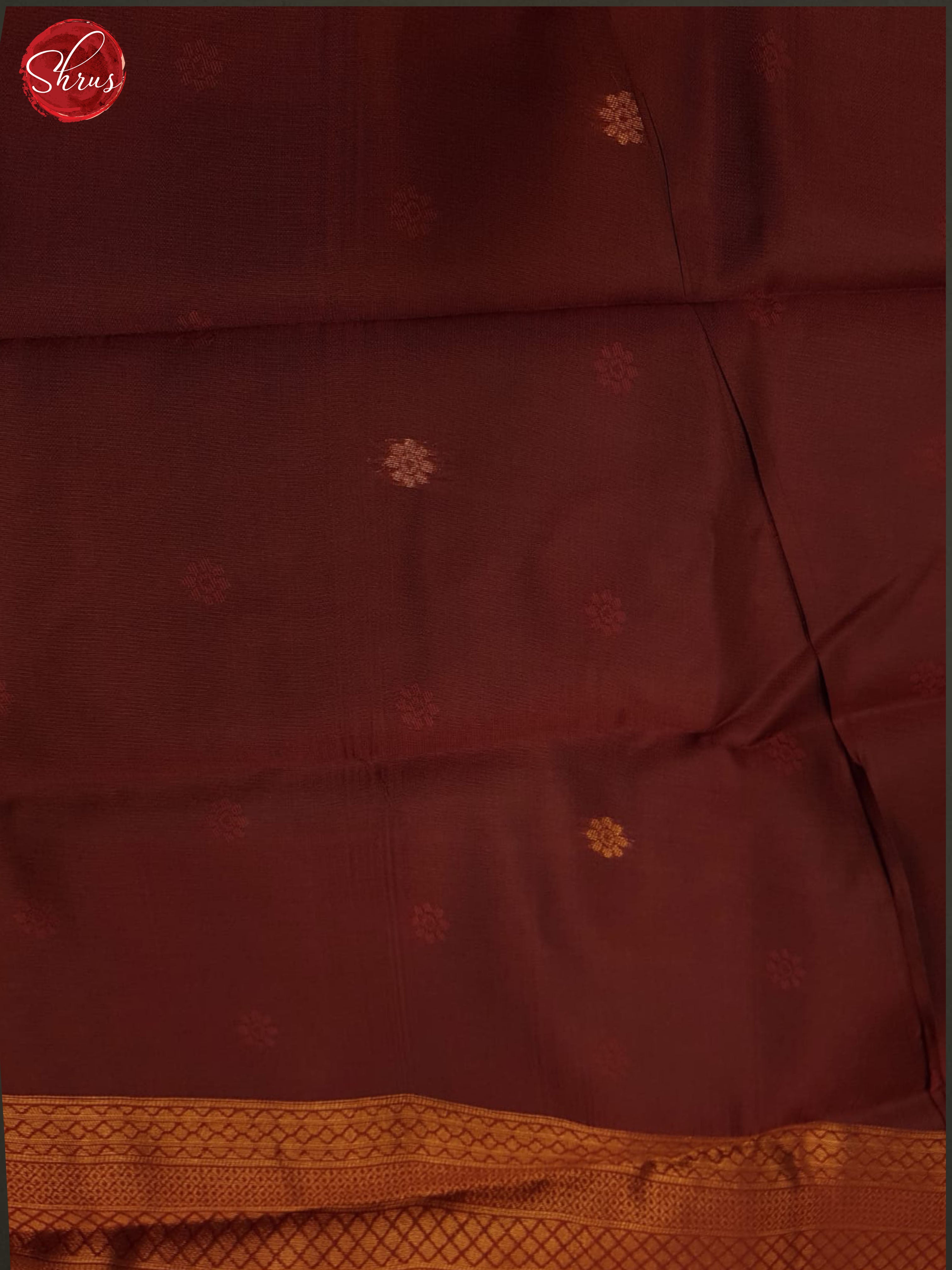Gold & Maroon-Semi kanchipuram Saree - Shop on ShrusEternity.com