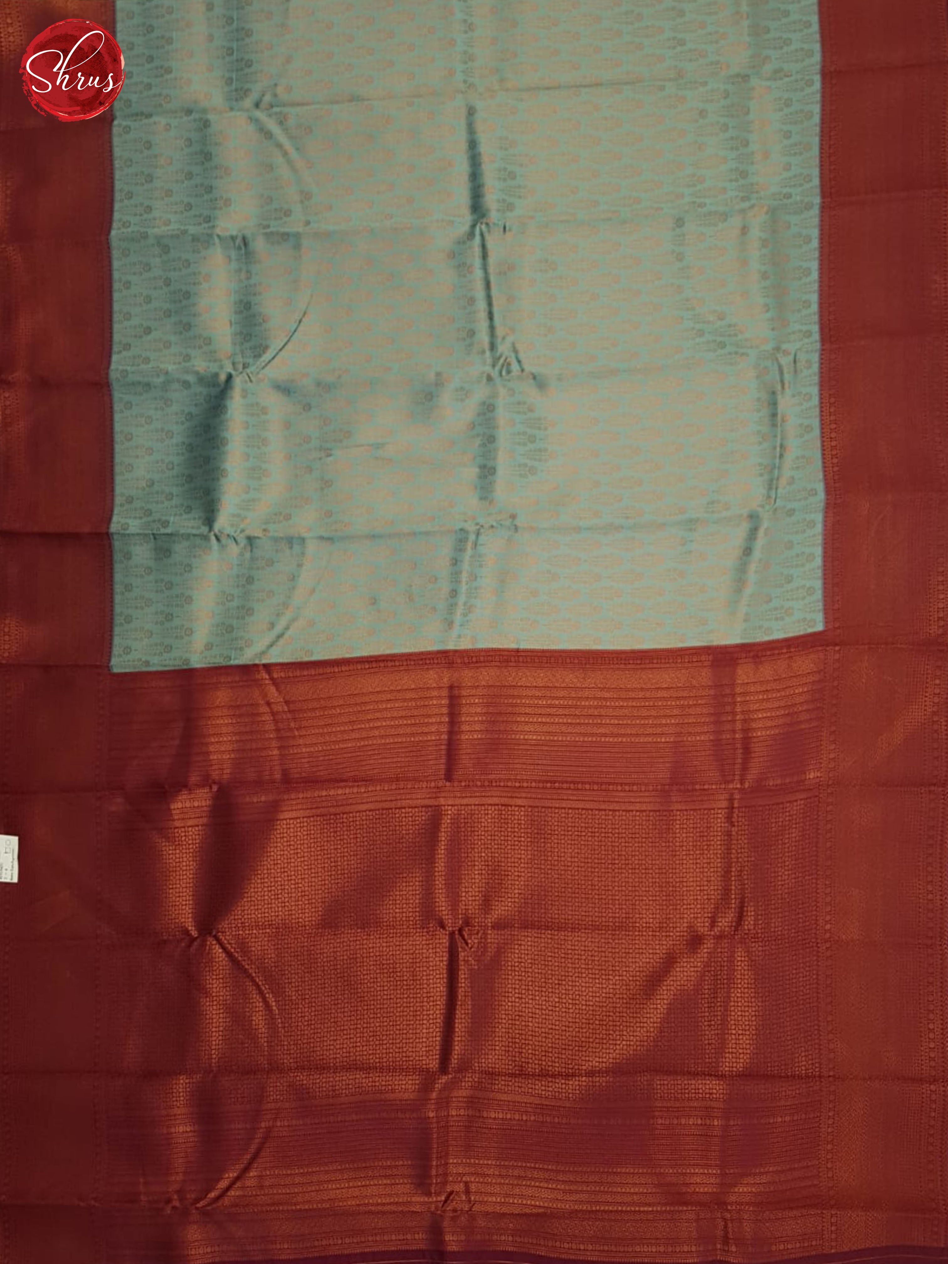 Blue And Majenta Pink-Semi Kanchipuram saree - Shop on ShrusEternity.com