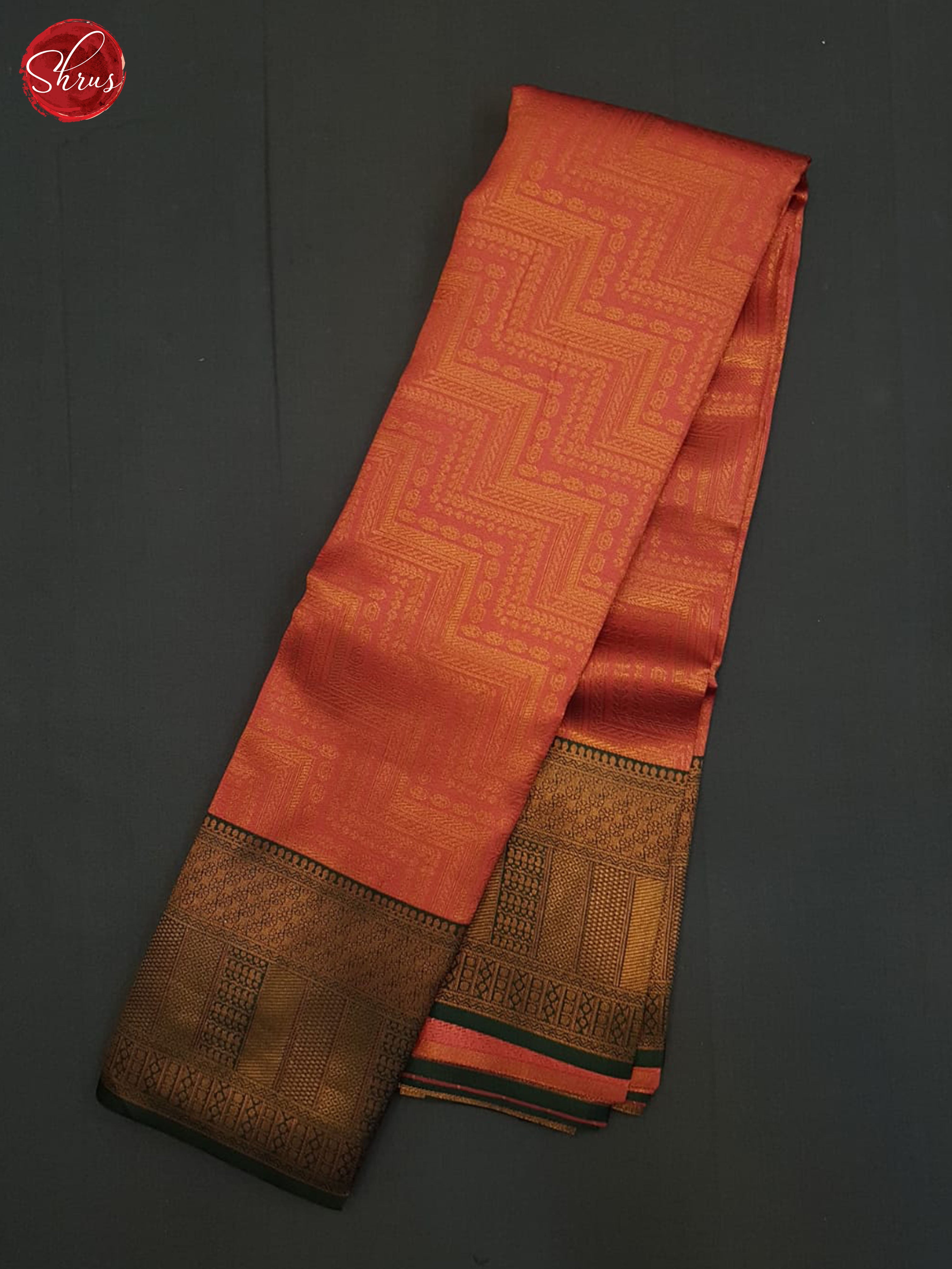 Pink And Green-Semi Kanchipuram Saree - Shop on ShrusEternity.com