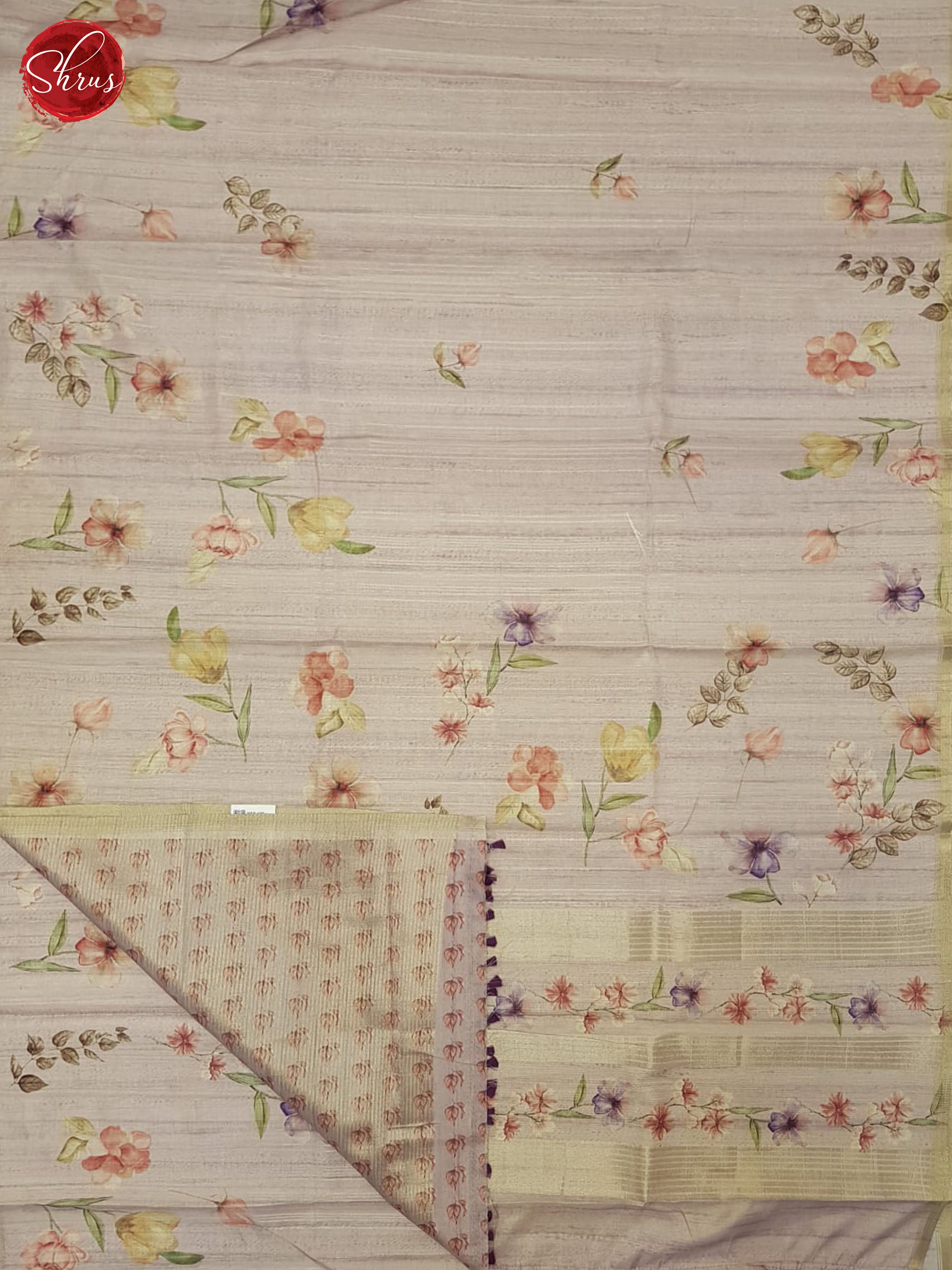 Mild Lavender(Single Tone) - Semi Tussar Saree - Shop on ShrusEternity.com