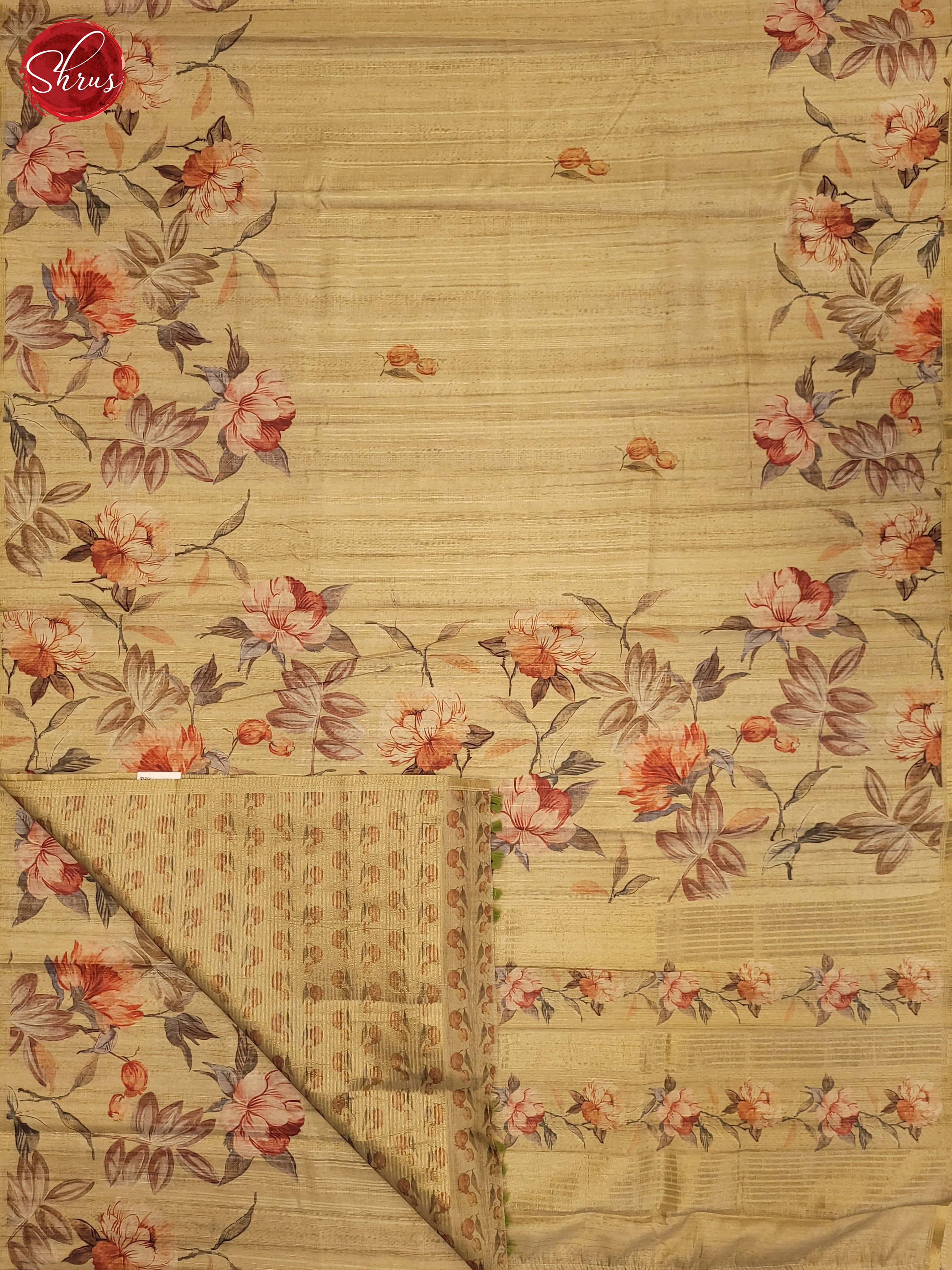 Pista Green(Single Tone)- Semi Tussar Saree - Shop on ShrusEternity.com