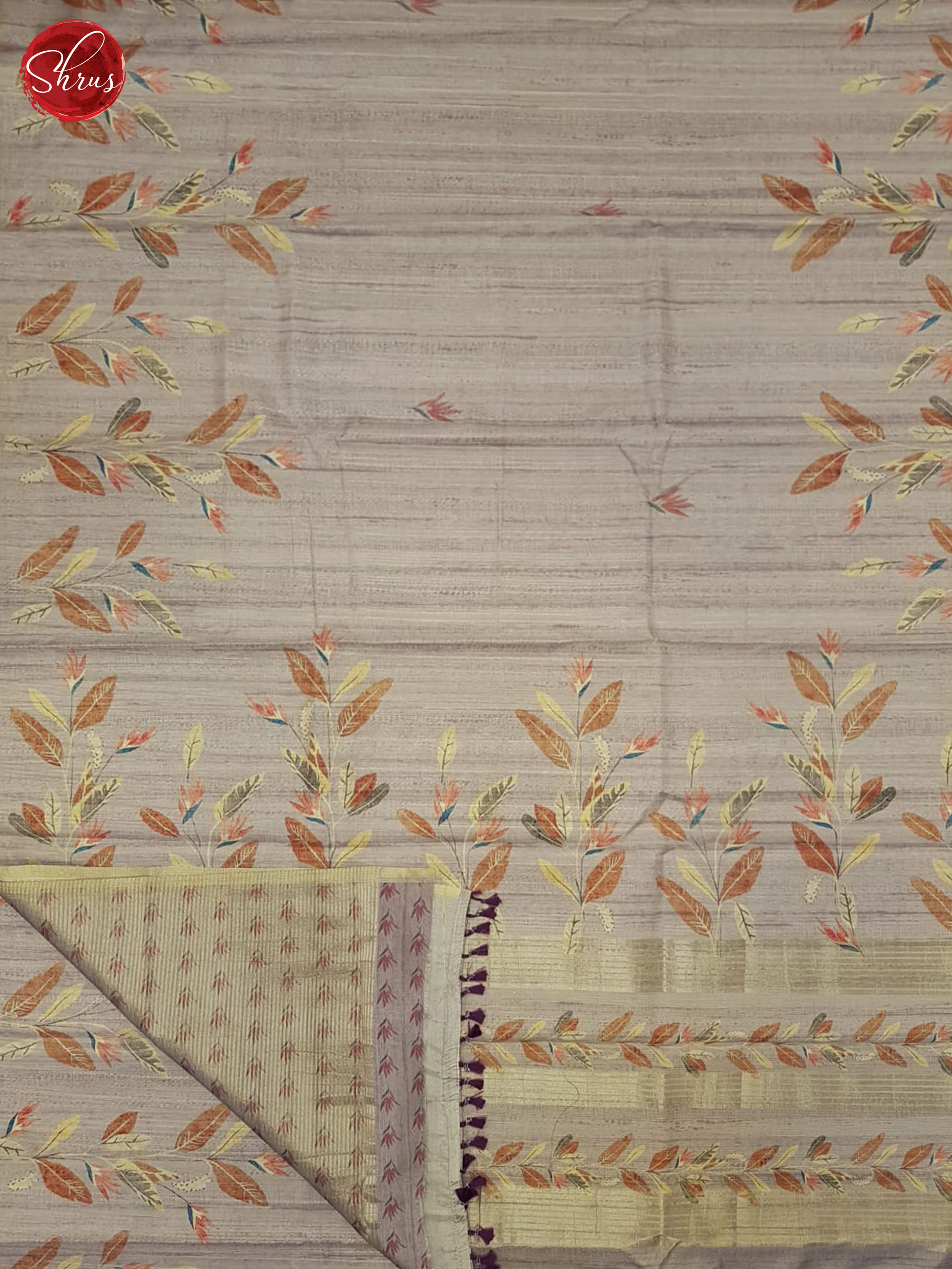 Lavender(Single Tone)- Semi Tussar Saree - Shop on ShrusEternity.com