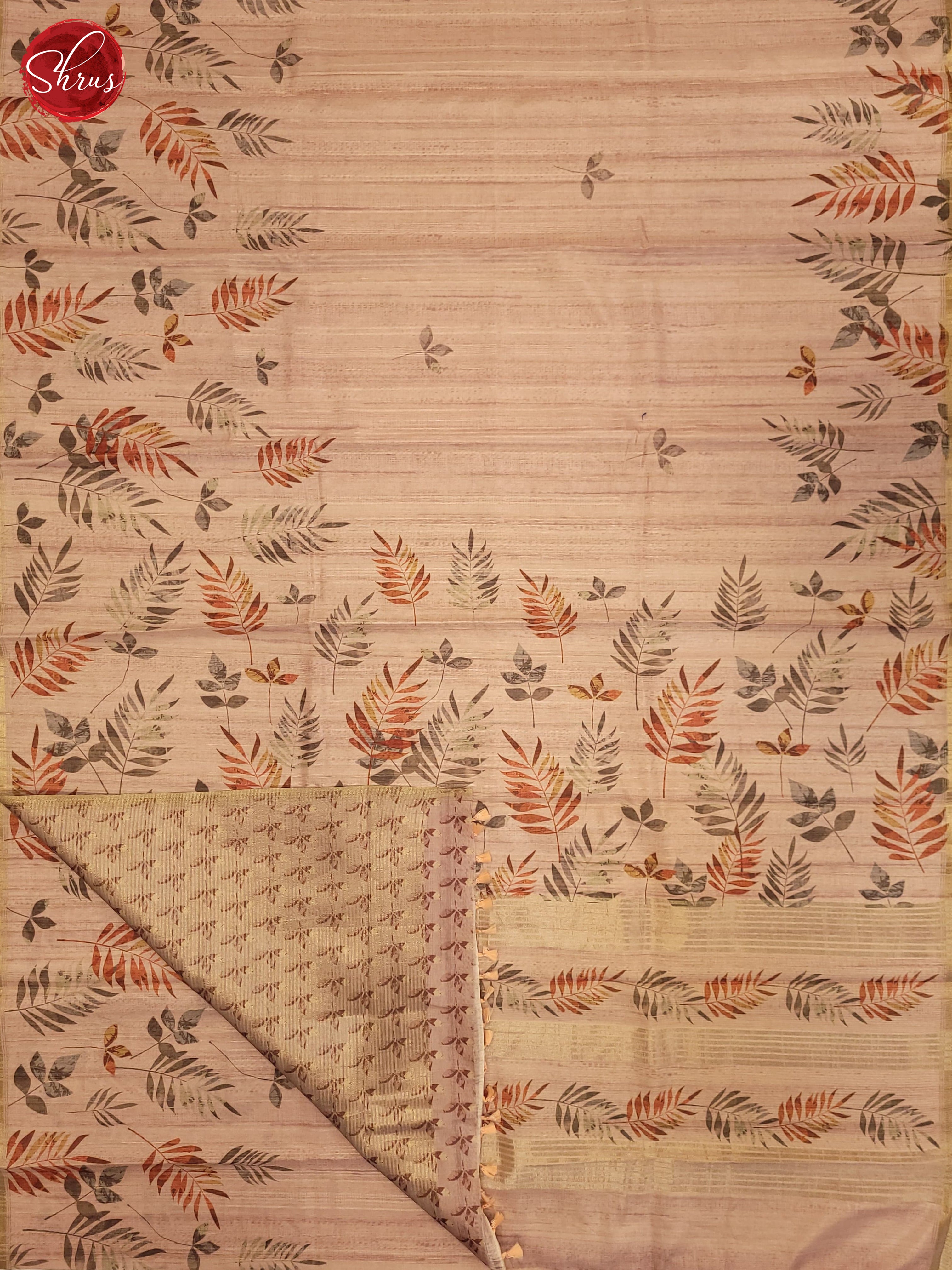 Light Onion Pink(Single Tone) - Semi Tussar Saree - Shop on ShrusEternity.com