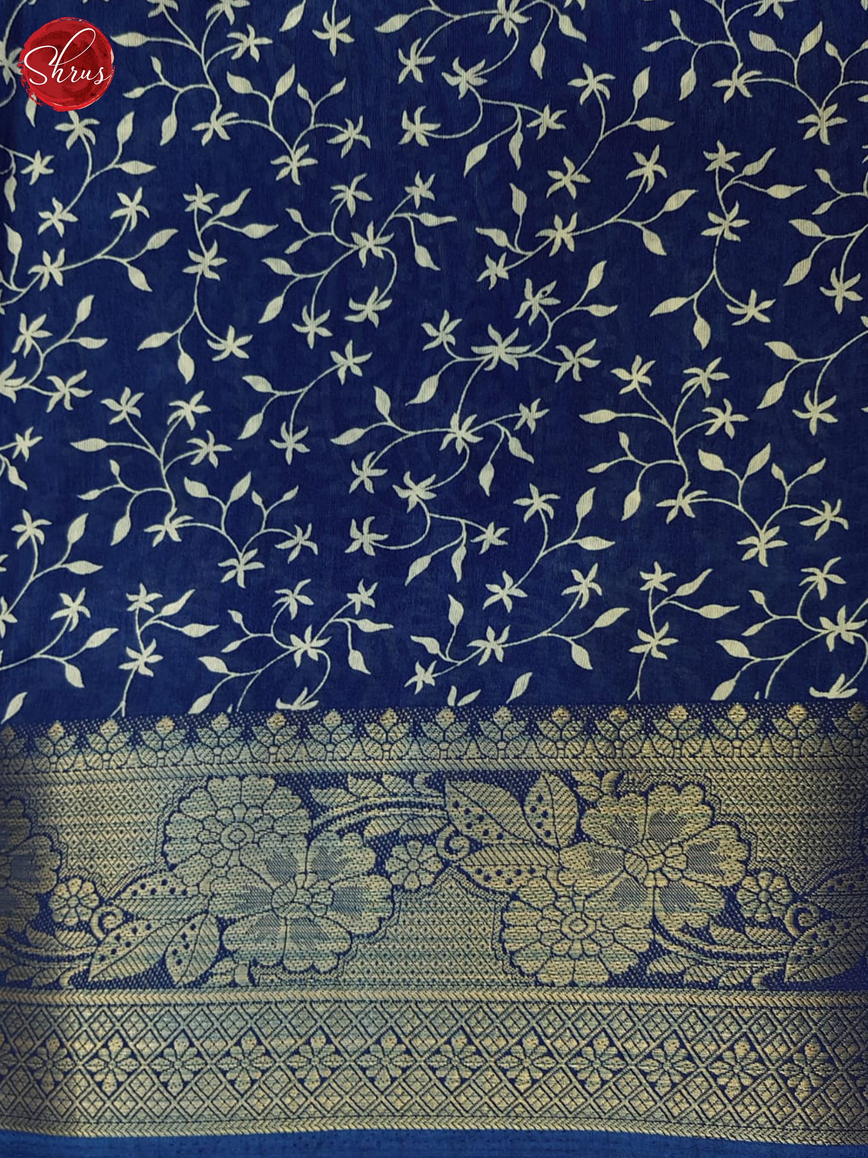 Blue(Single Tone)- Semi crepe Saree - Shop on ShrusEternity.com