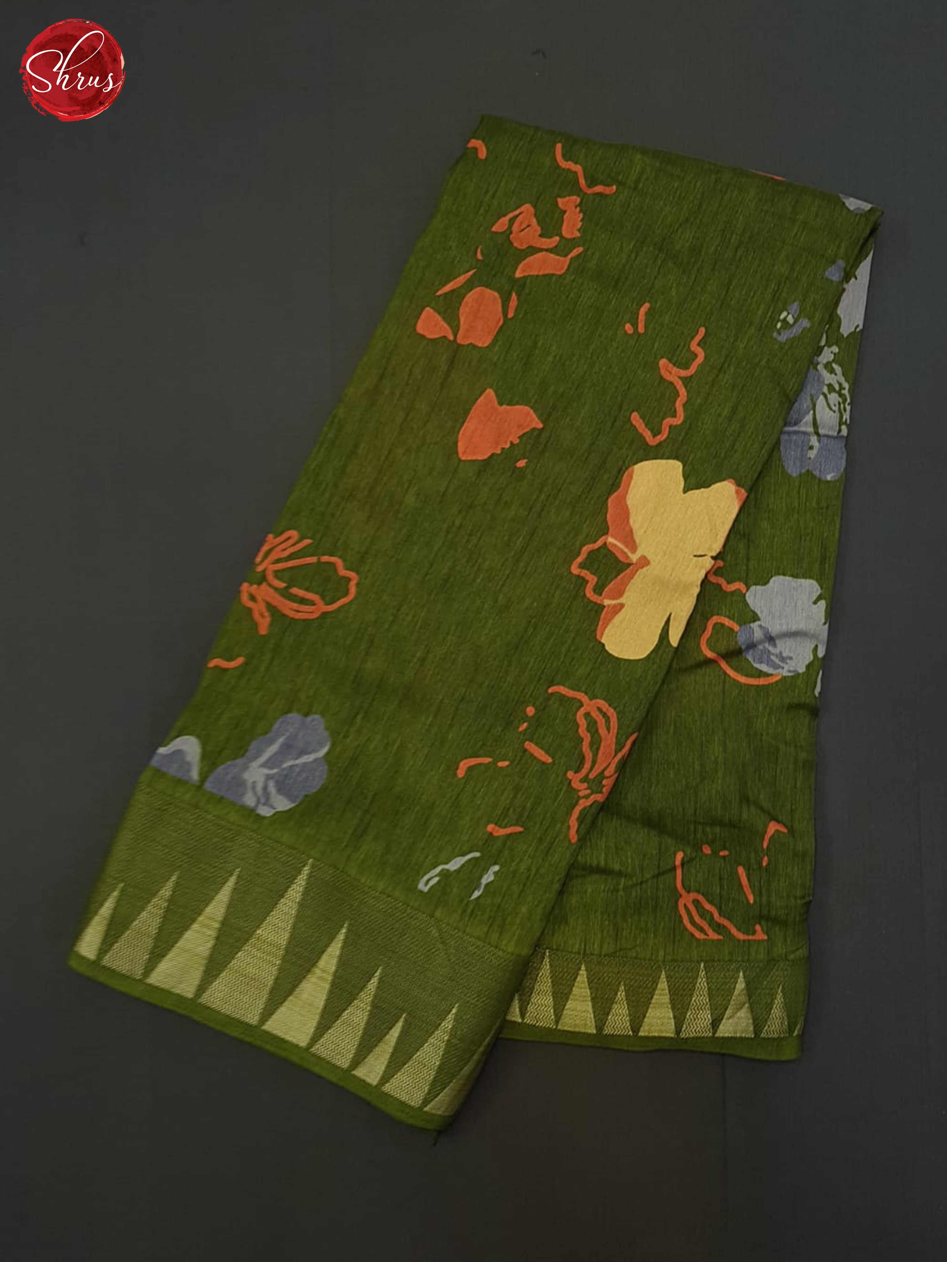 Green(Single Tone) - Semi crepe Saree - Shop on ShrusEternity.com