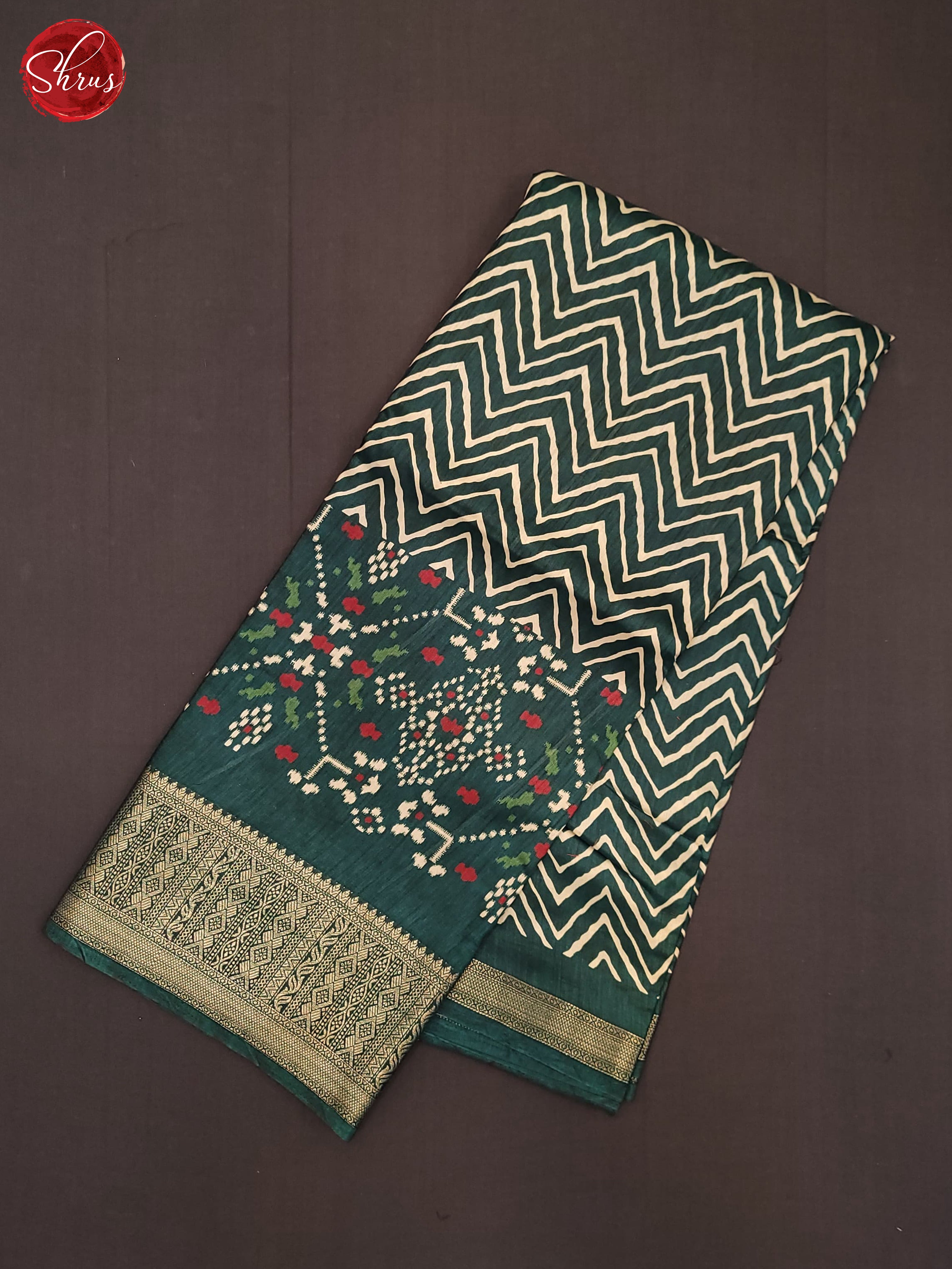 German Blue(Single Tone)- Semi Crepe Saree - Shop on ShrusEternity.com