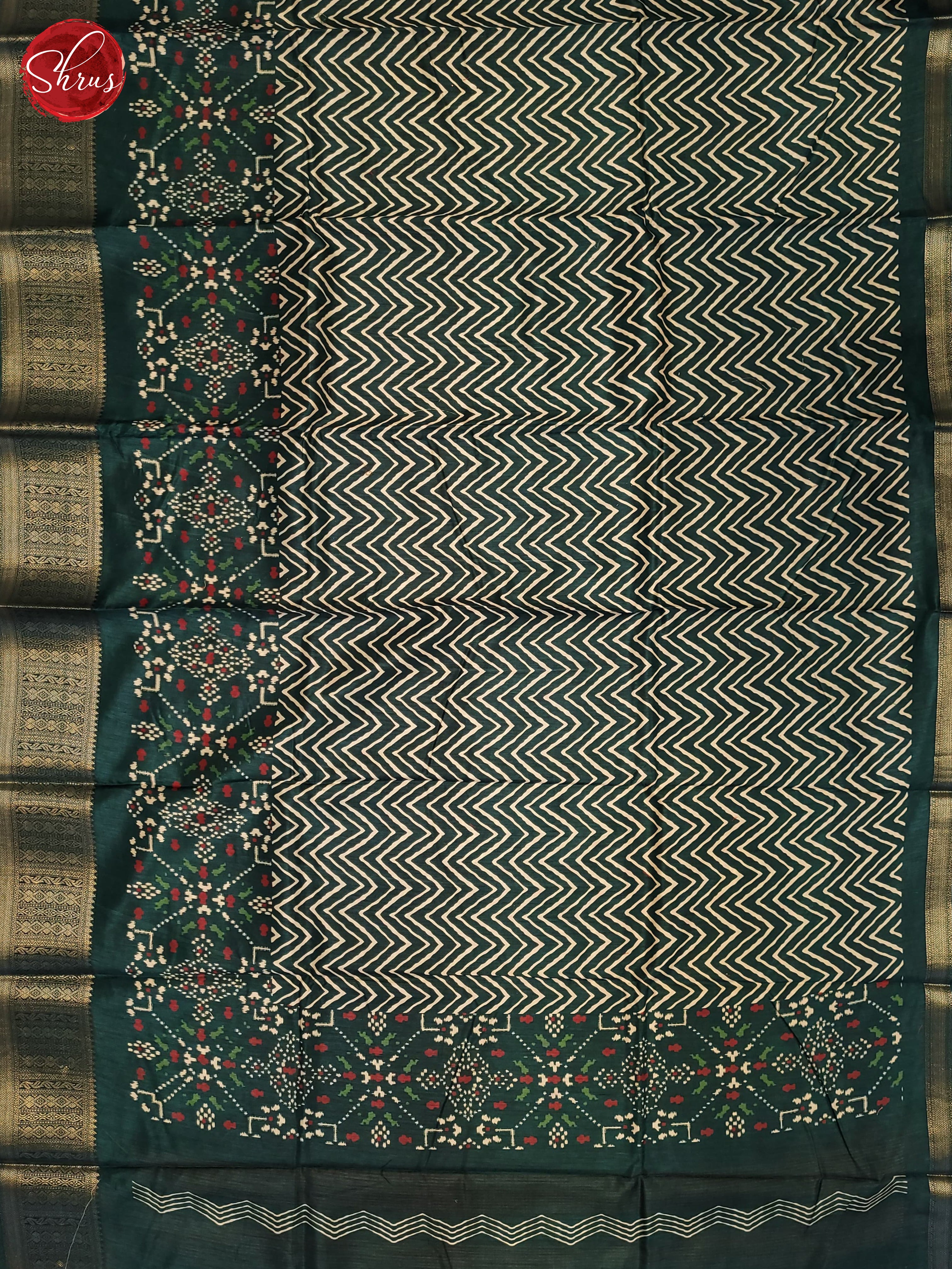 German Blue(Single Tone)- Semi Crepe Saree - Shop on ShrusEternity.com